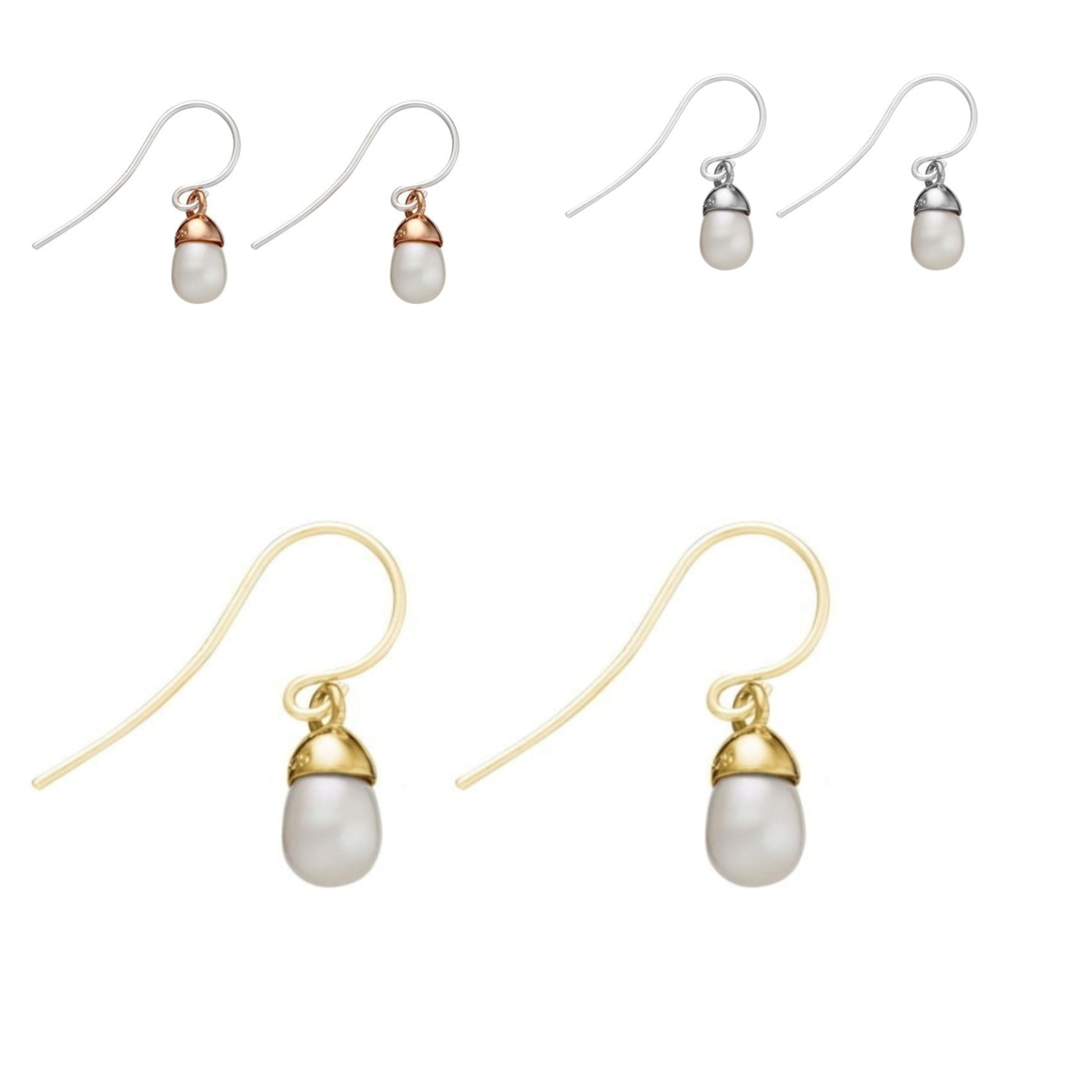 Elegant Petite Freshwater Pearl Drop Earrings for Women – Perfect for Weddings, Parties & Everyday Wear
