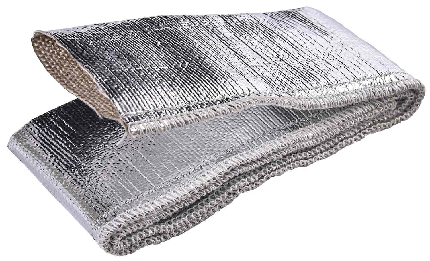 JEGS 32053 3ft Aluminized Heat Shield Sleeve - 1.5 Inch Diameter High-Temperature Protection for Automotive Exhaust, Wires & Hoses - Perfect for Racing, Off-Road & Performance Vehicles