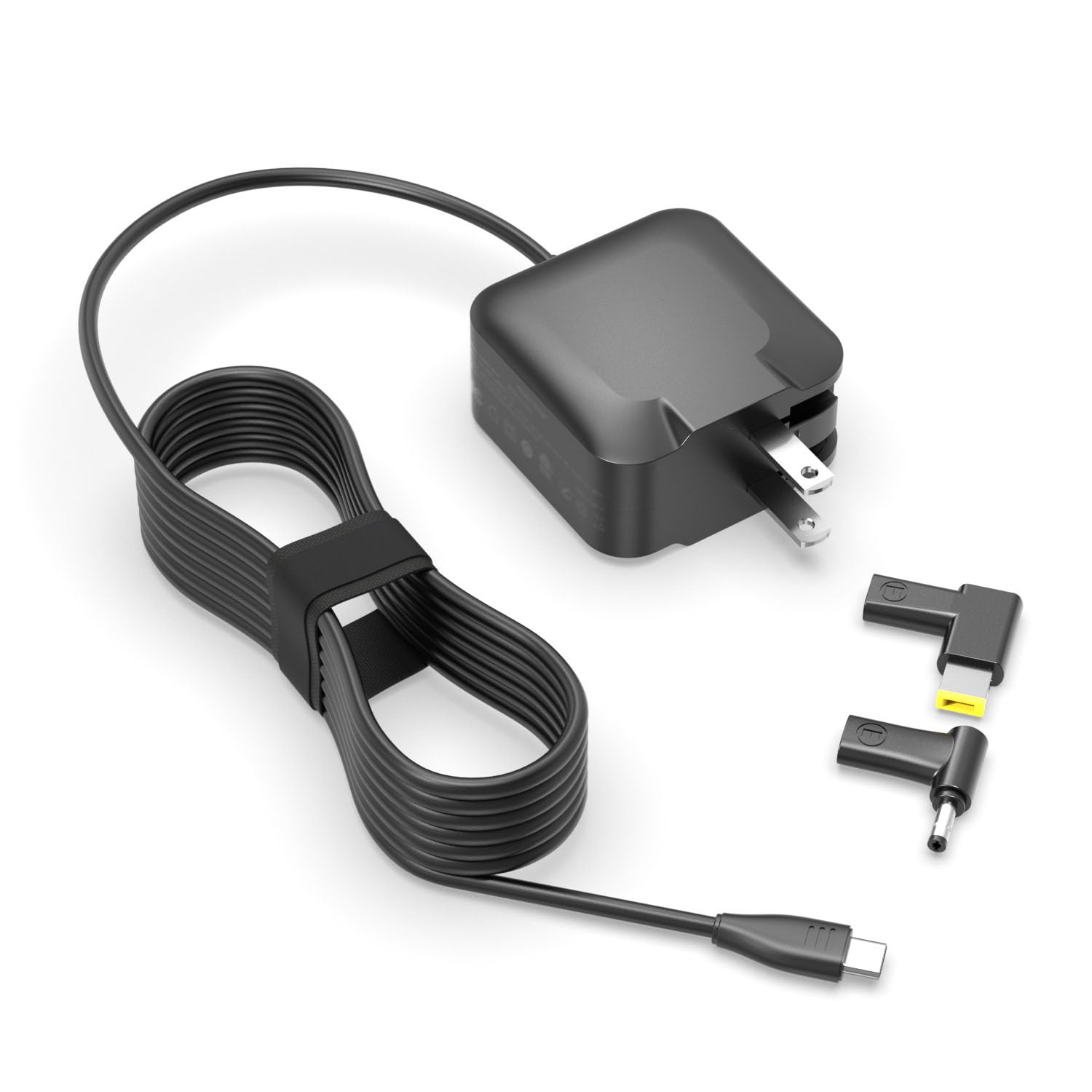 65W GaN Fast Charger for Lenovo Laptops - Ultra Compact & Foldable Design (40% Smaller) - Universal Replacement with 7.5FT Extended Cable - Perfect for Travel, Office & Home Use