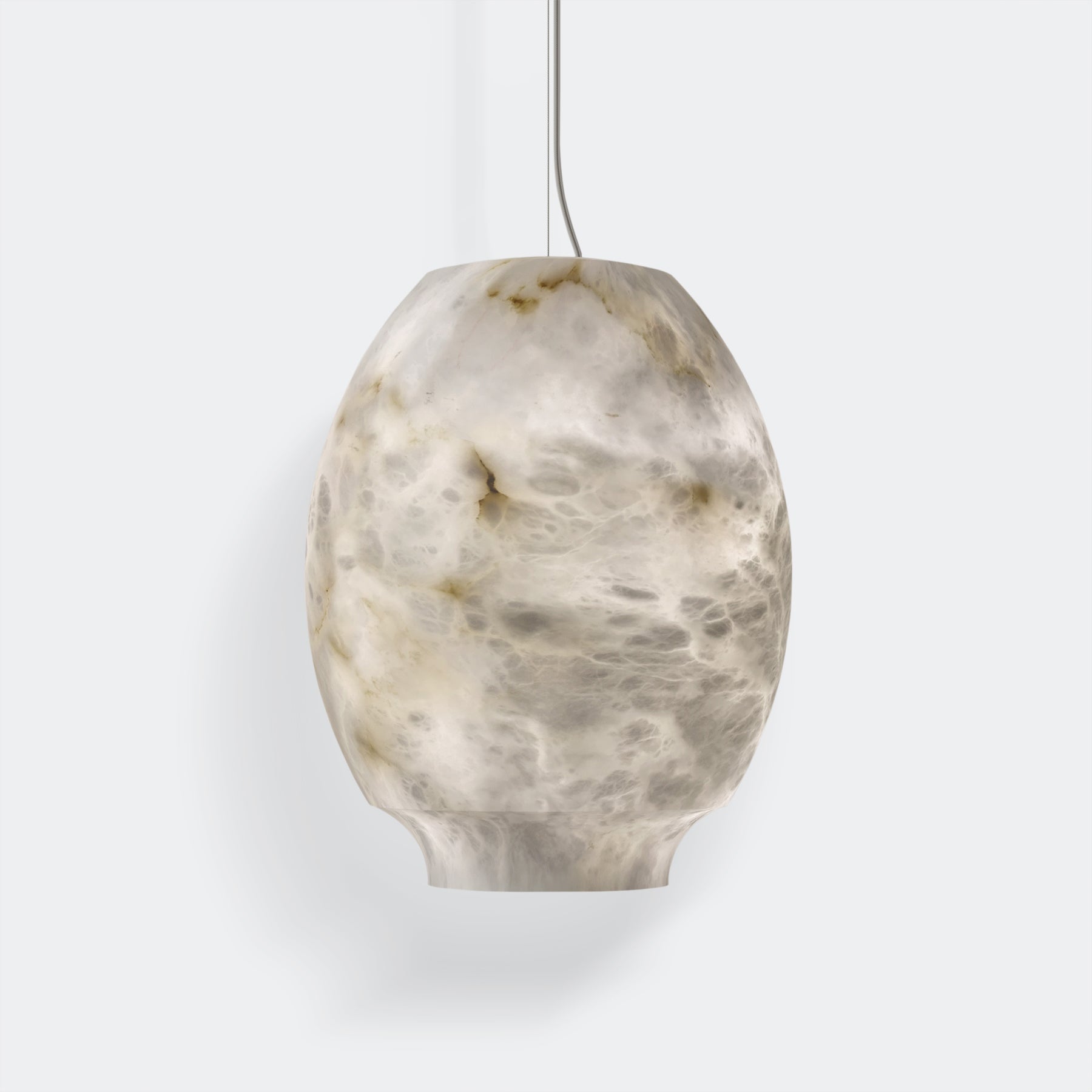 Camille Alabaster Pendant Lamp - Elegant Natural Stone Ceiling Light Fixture for Dining Room, Kitchen Island & Bedroom Lighting