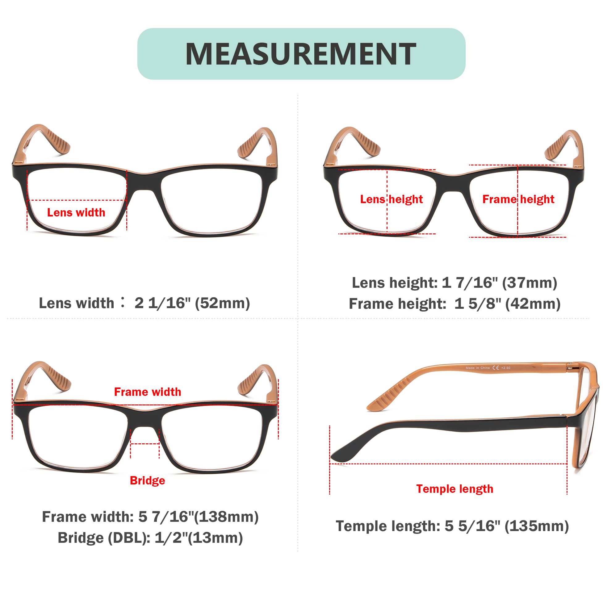 Photochromic Reading Glasses for Women & Men - Transition Lenses +3.00 Strength, Lightweight Brown Frames for Indoor & Outdoor Use - Perfect for Reading, Driving, and Computer Work