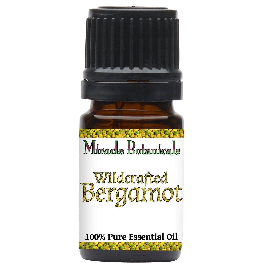 Pure Bergamot Essential Oil - 100% Wildcrafted & Organic (Citrus Bergamia) for Aromatherapy, Stress Relief & Skin Care