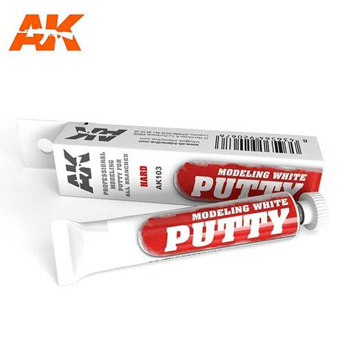 AK Interactive AK103 Modeling White Putty - 20mL for Miniature & Scale Model Repair - Perfect for Warhammer, Gundam, and DIY Craft Projects