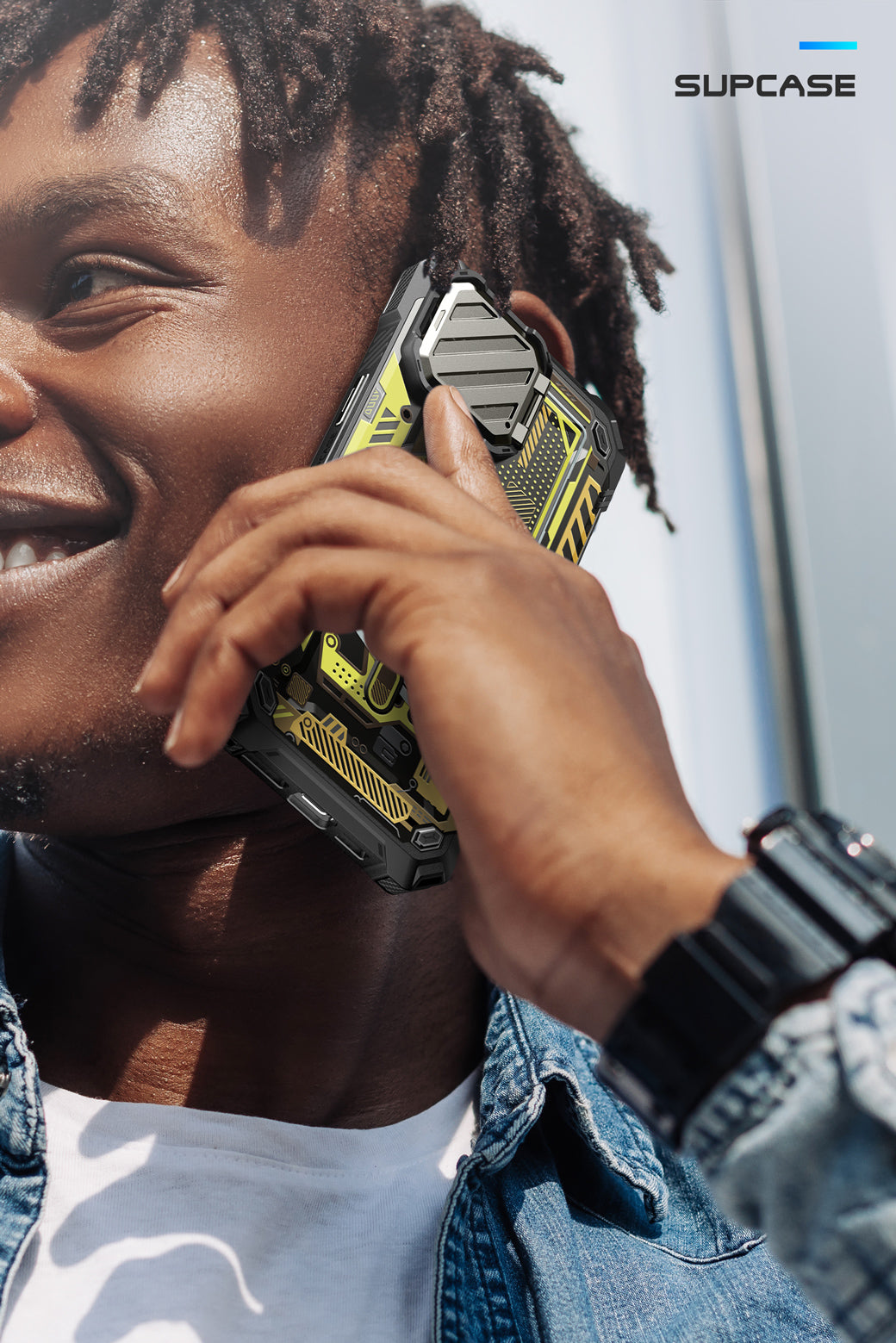 iPhone 15 Pro Max 6.7 Inch Unicorn Beetle MAG XT MagSafe Case - Yellow Circuit | Shockproof & Magnetic Protection | Perfect for Outdoor Adventures & Daily Use
