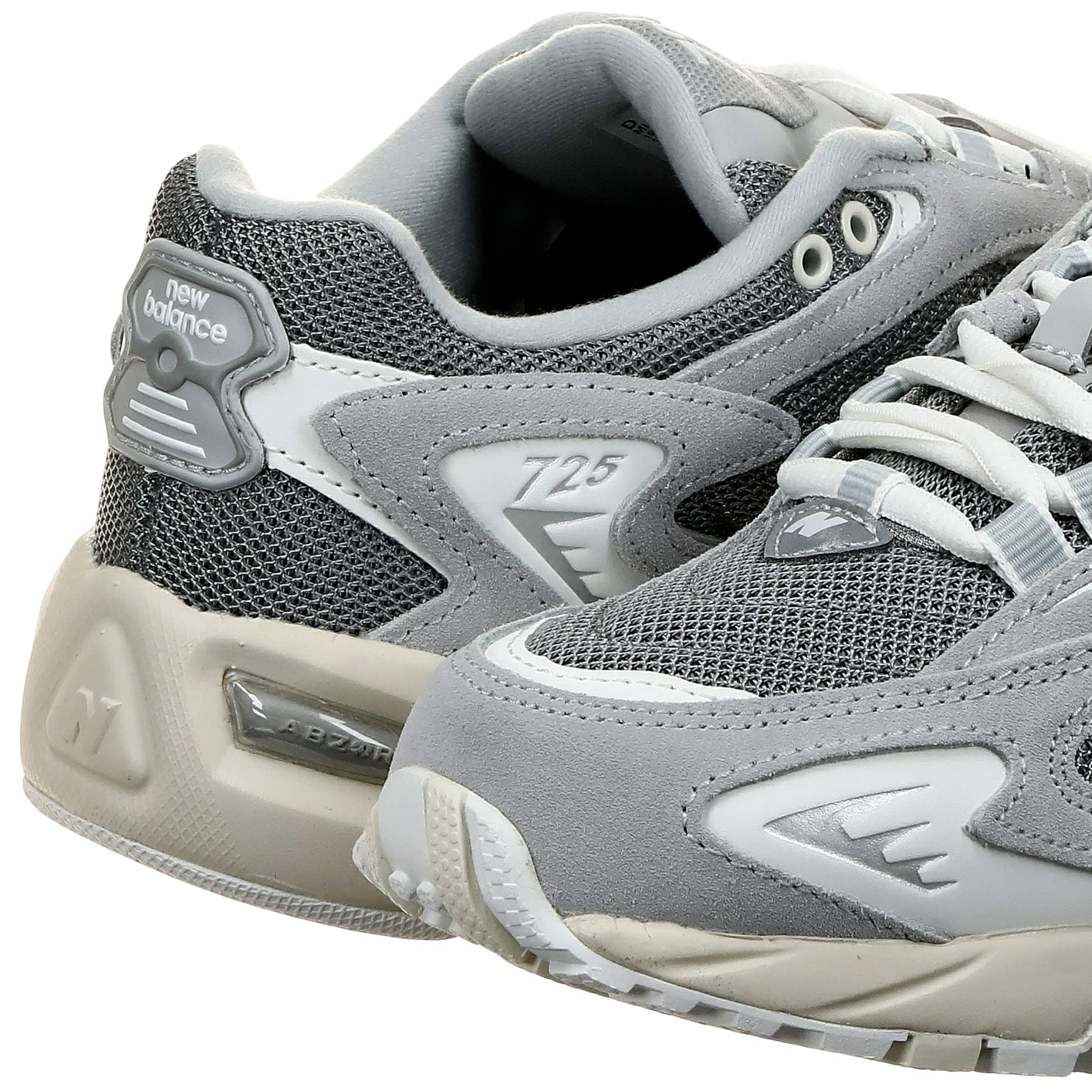 725V1 Rain Cloud Men's Running Shoes - Lightweight & Water-Resistant Grey/White Sneakers for Jogging, Gym Workouts & Outdoor Activities