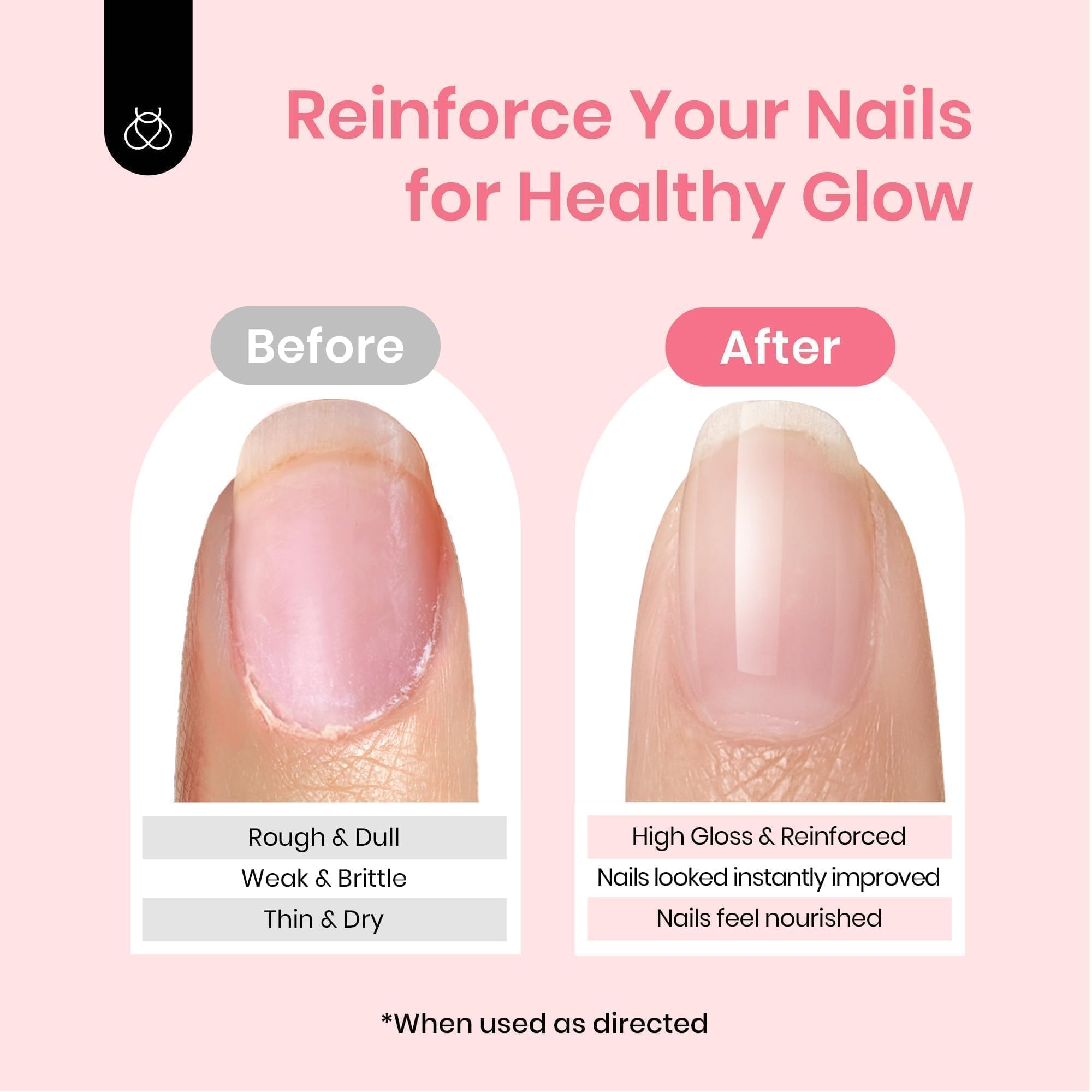 Beetles Nail Strengthener - Clear Air Dry Nail Polish for Stronger, Healthier Nails | Nail Growth Treatment for Thin & Weak Nails | Perfect for At-Home Manicures & Nail Care Routines