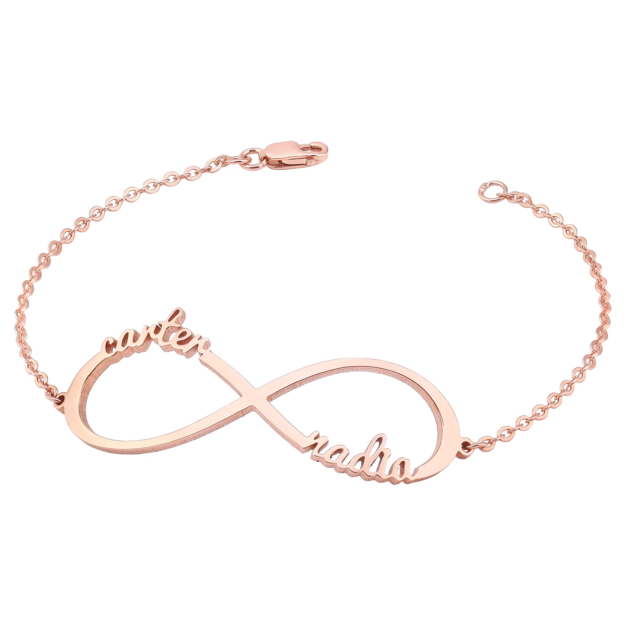New Mom Bracelet - Personalized Sterling Silver & 18K Gold Plated Mother's Jewelry with Kids Name - First Baby Gift for Mother, Mother Daughter Bracelet, Birthday Gift for Mom - Perfect for Mother's Day, Baby Shower & Special Occasions
