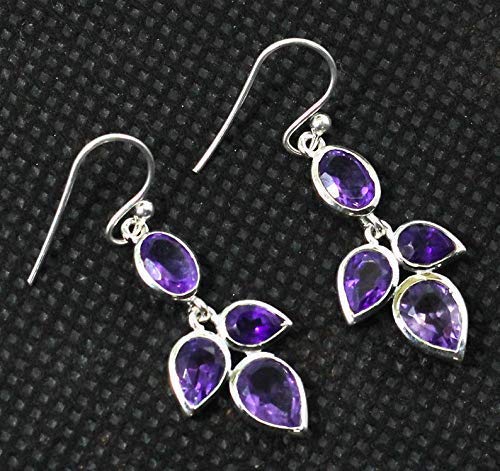 925 Sterling Silver Amethyst Jewelry Set for Women - Elegant Necklace & Earrings Wedding Set | Perfect for Bridal, Anniversary, and Special Occasion Gifts