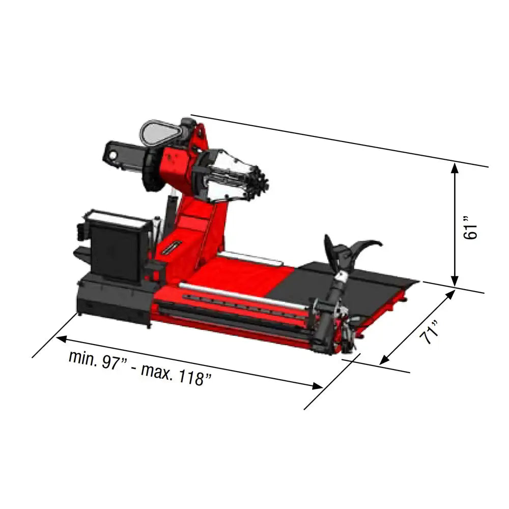 Corghi HD1300 Heavy Duty Tire Changer Machine for Trucks, Agricultural & Earth Moving Equipment - Professional Wheel Service for Commercial Vehicles, Farm & Construction Sites
