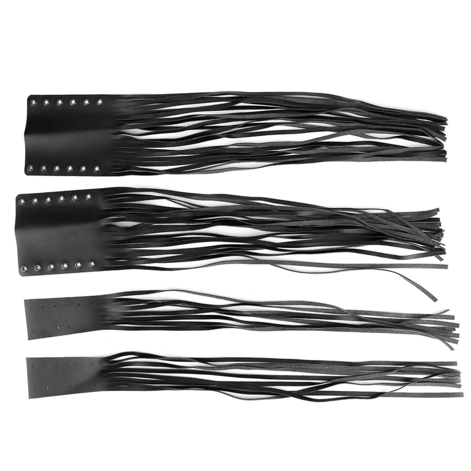 Universal Motorcycle Handlebar Tassel Grips - 7/8in & 1in Brake Cover for Cruiser Bikes