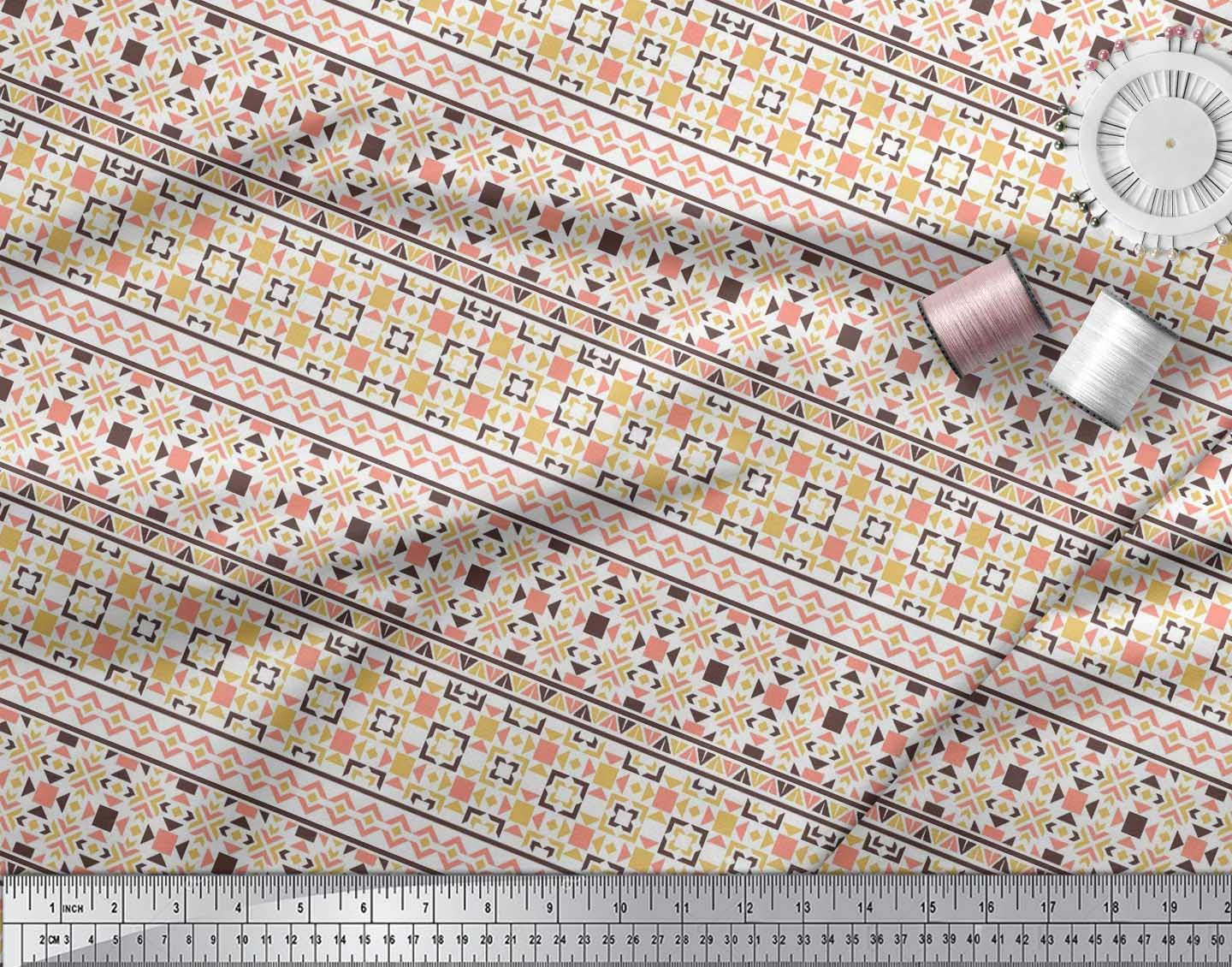 Soimoi Moss Georgette Brown Fabric by The Yard - 42