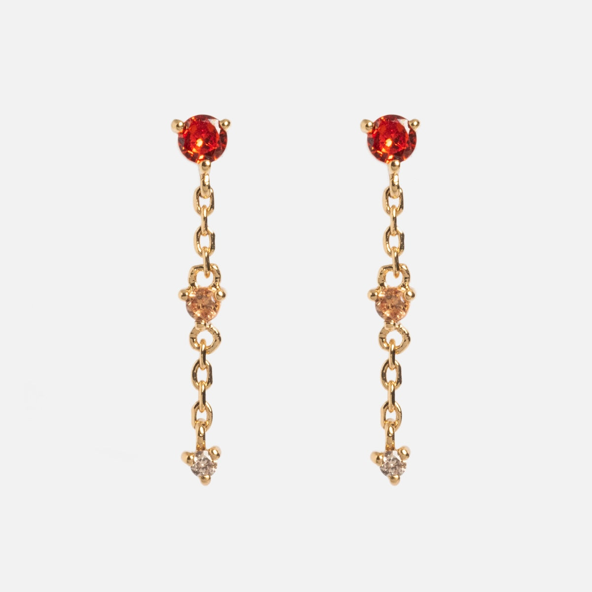 Birthstone Drop Stud Earrings - Ombre Gradient for Celebrations & Special Occasions | Perfect for Birthdays, Anniversaries & Gifts