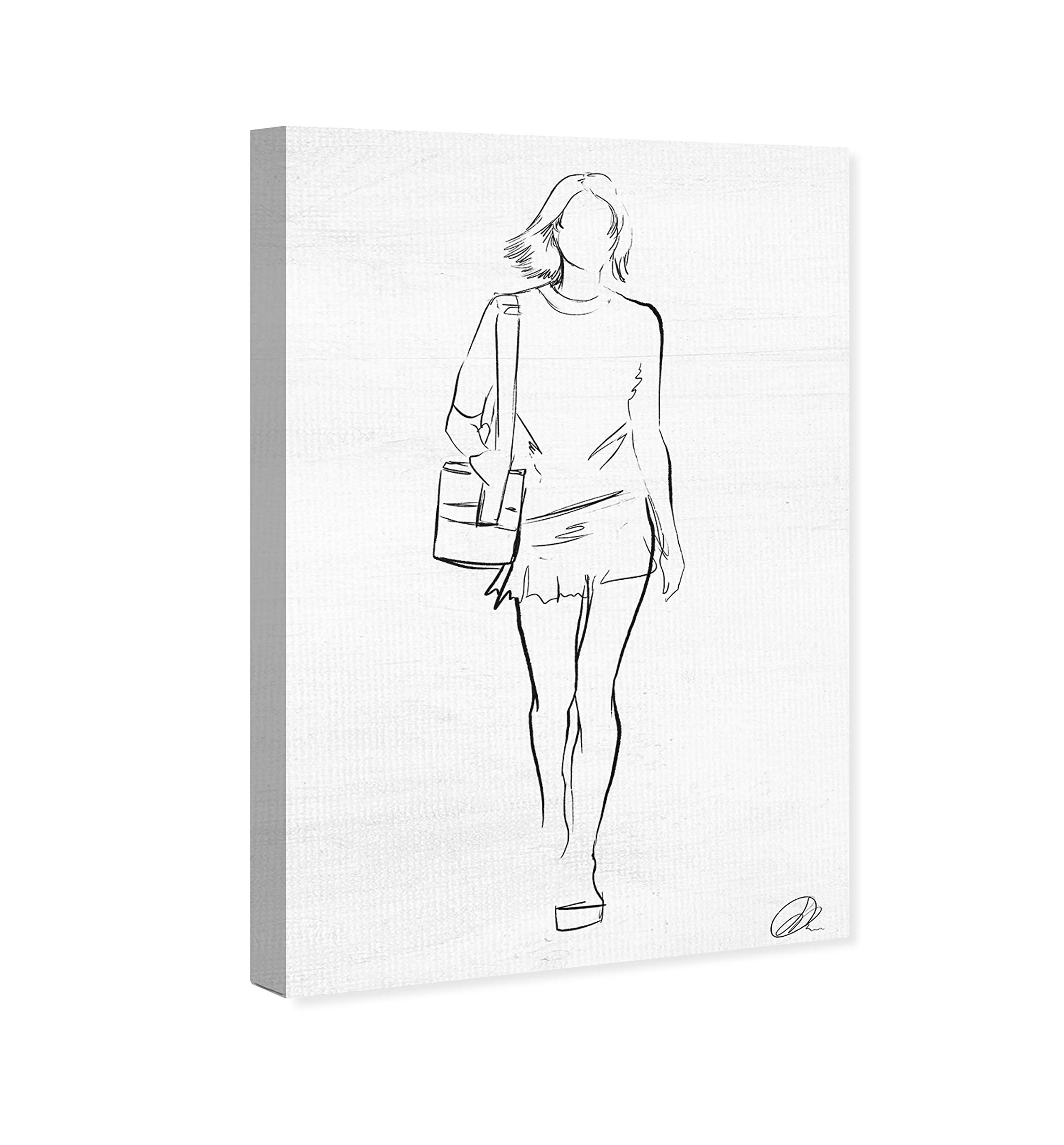 Oliver Gal Artist Co. Fashion & Glam Wall Art Canvas Print - Fashion Sketch II | Modern Home Decor for Living Room, Bedroom & Office