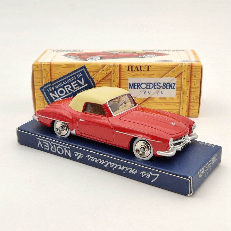10pcs Norev 1:43 Scale Mercedes Benz 190 SL CL3512 Diecast Model Cars - Limited Edition Red Collectible Toy Vehicles for Adults & Kids | Perfect for Display, Gifts & Car Enthusiast Collections