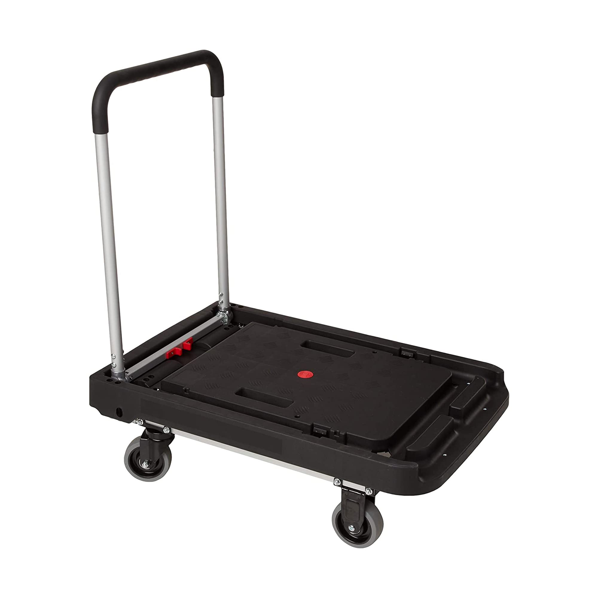 Magna Cart Foldable Dolly Cart - Heavy Duty Platform Hand Truck with Wheels 500 lbs Capacity - Perfect for Moving, Warehouse, Home & Office Use
