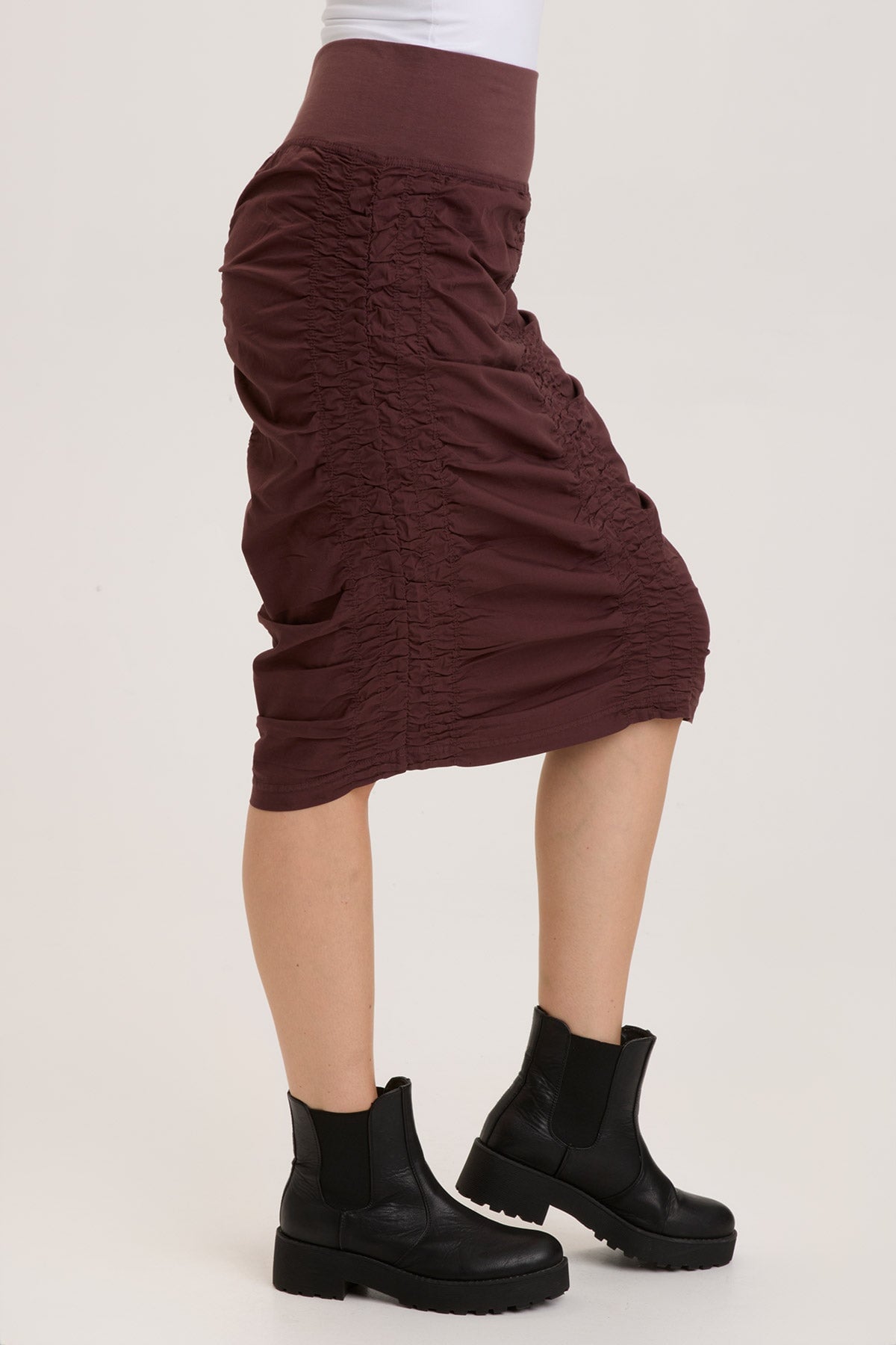 High Waist Midi Tracer Skirt - Women's Stretchy Bodycon Pencil Skirt for Work, Party & Date Night Outfits | Trendy Fashion & Comfortable Fit