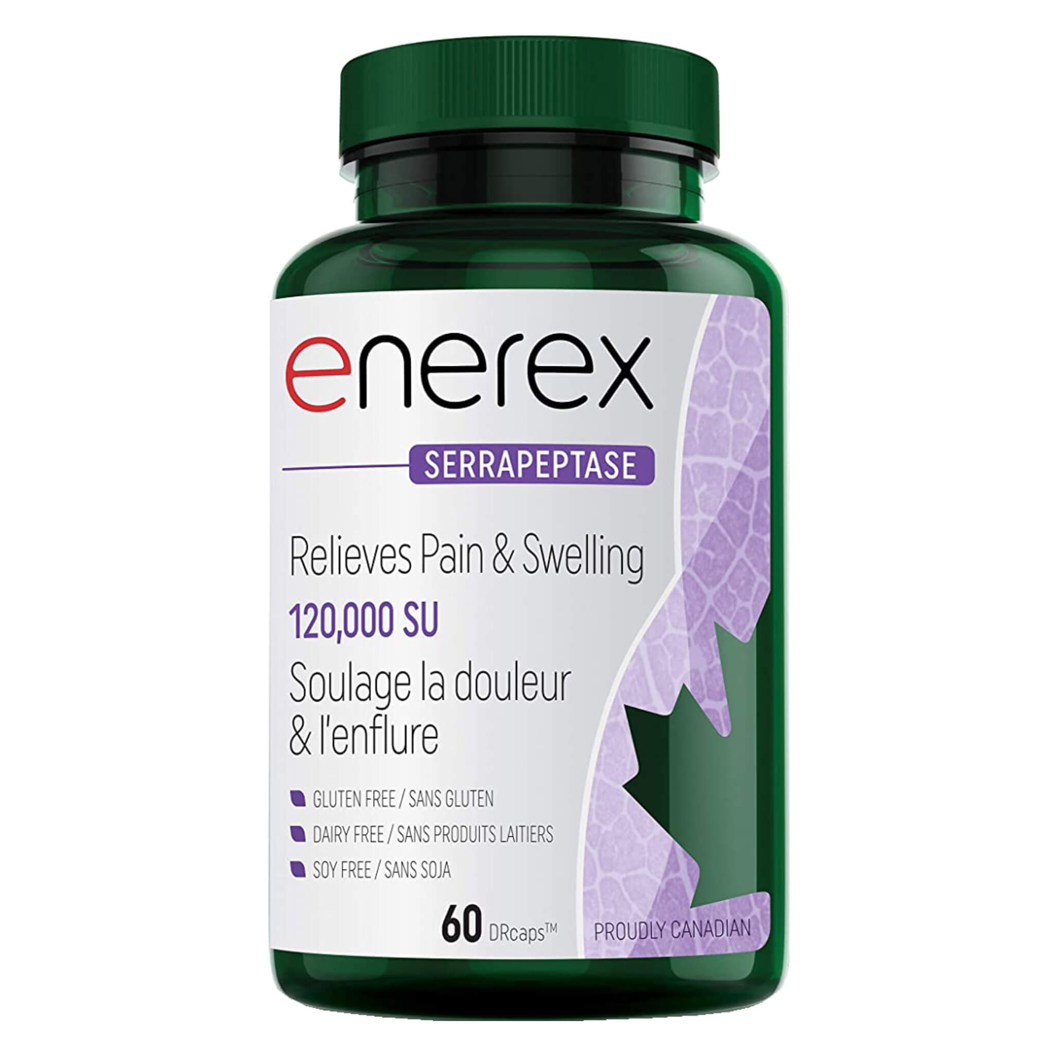 Serrapeptase 120,000 SU Supplement - High Potency Enzyme for Joint Support & Inflammation Relief - Supports Respiratory Health & Recovery After Exercise