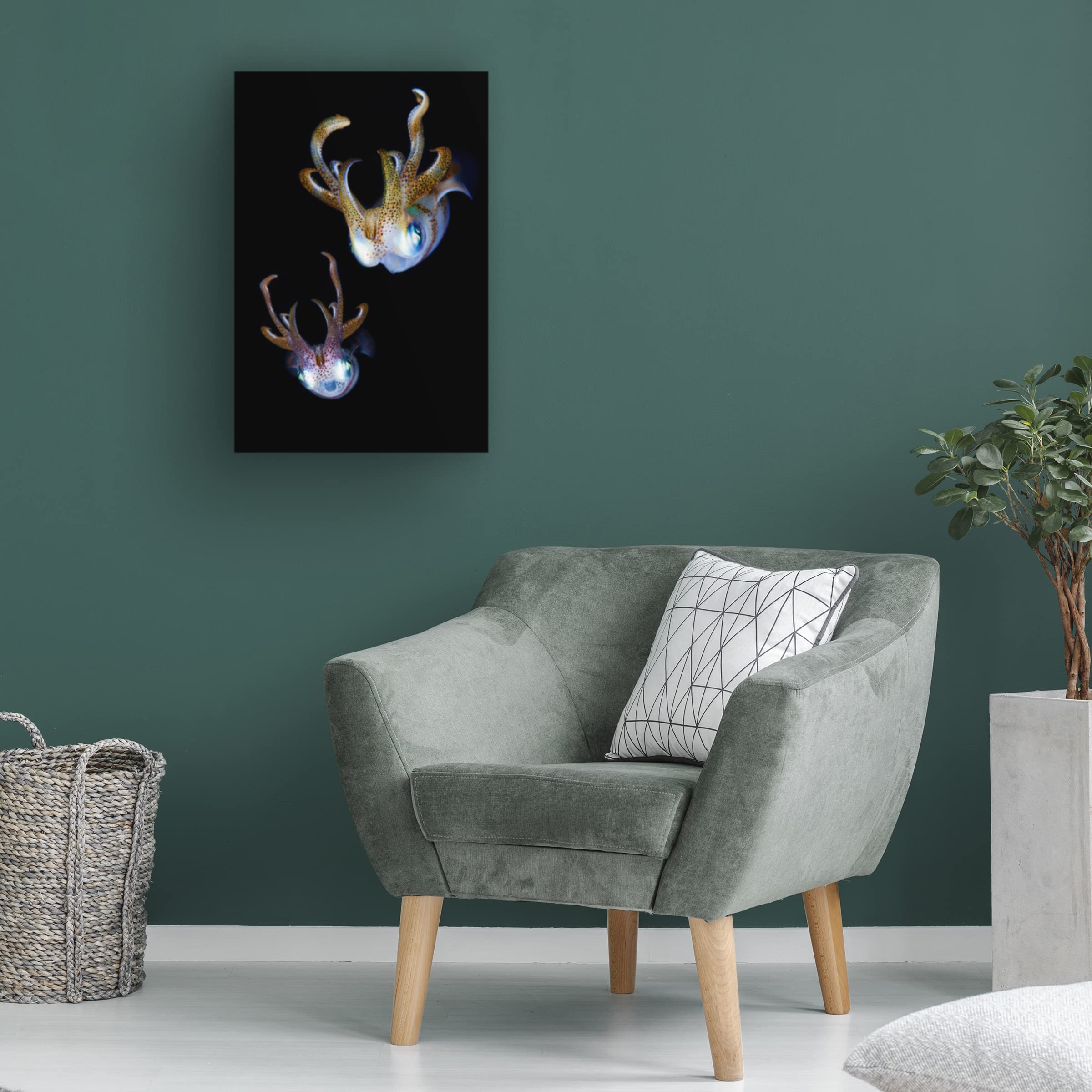 Trademark Fine Art 'Aliens' Canvas Wall Art Print by Andrey Narchuk - Sci-Fi Home Decor for Living Room, Bedroom & Office