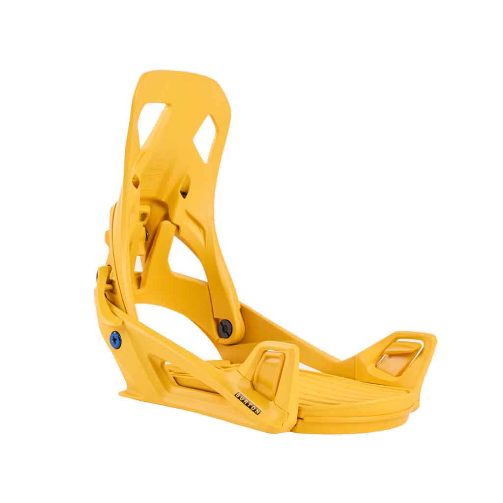 Burton Step On Re:Flex Snowboard Bindings 2024-2025 | Goldenrod Color | Easy Click-In System for All-Mountain Riding | Perfect for Freestyle & Powder Snowboarding