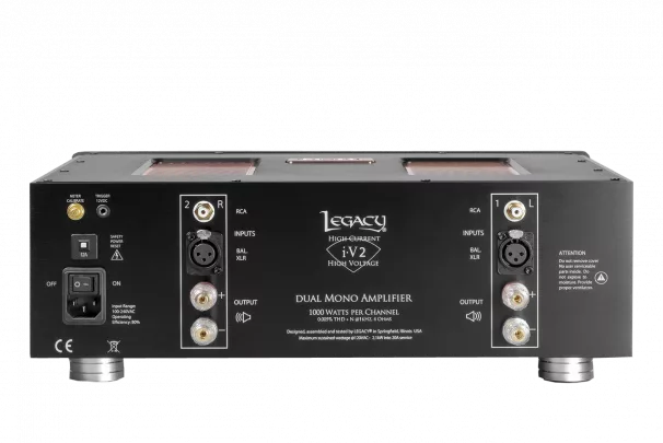 Legacy Audio i·V 2 Ultra Dual Mono Power Amplifier - High-End Home Theater & Audiophile Stereo System Component for Professional Sound Quality