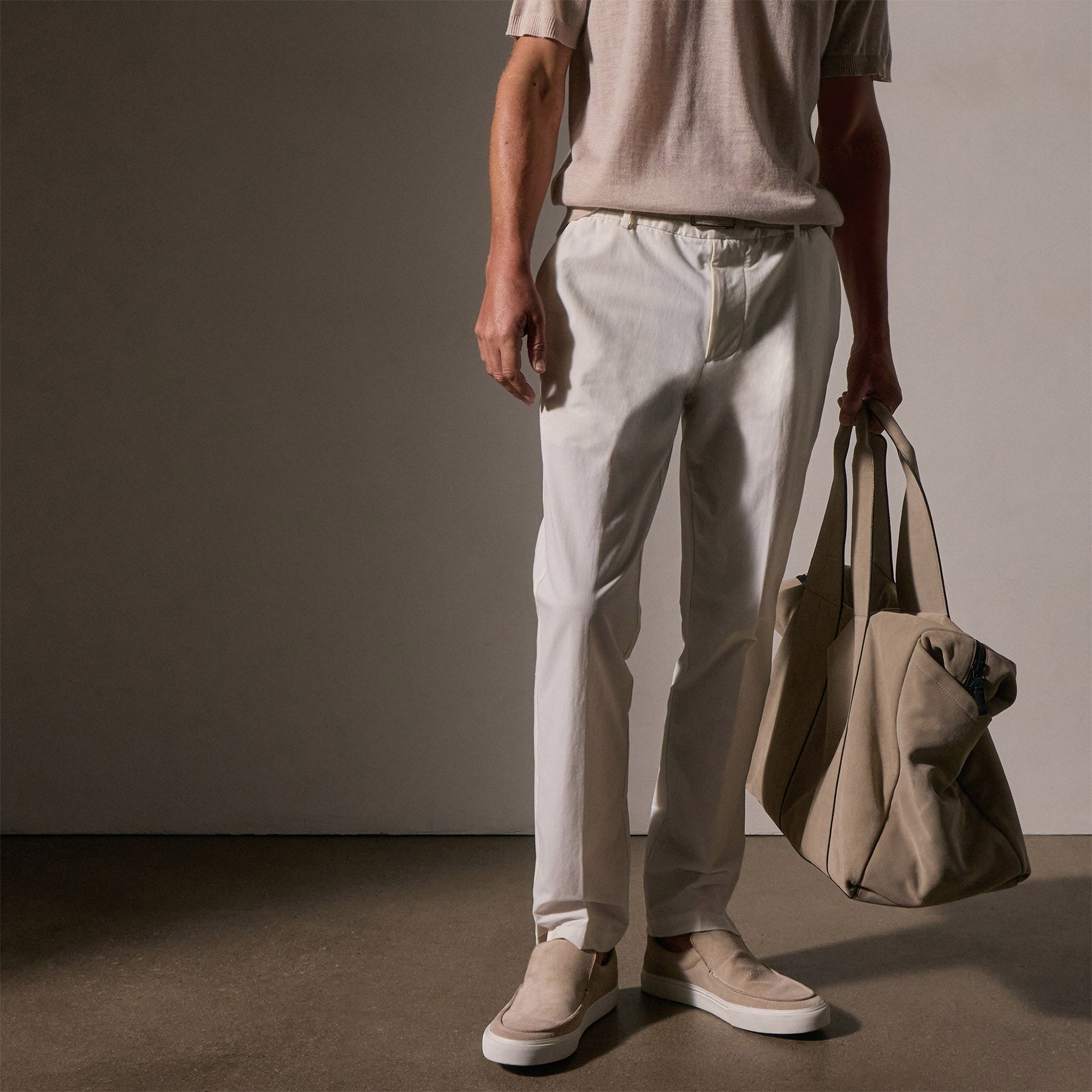 Premium Golf Pants for Men - Comfortable & Breathable Off-White Trousers for Golfing & Casual Wear - Perfect for Golf Course, Office & Outdoor Activities