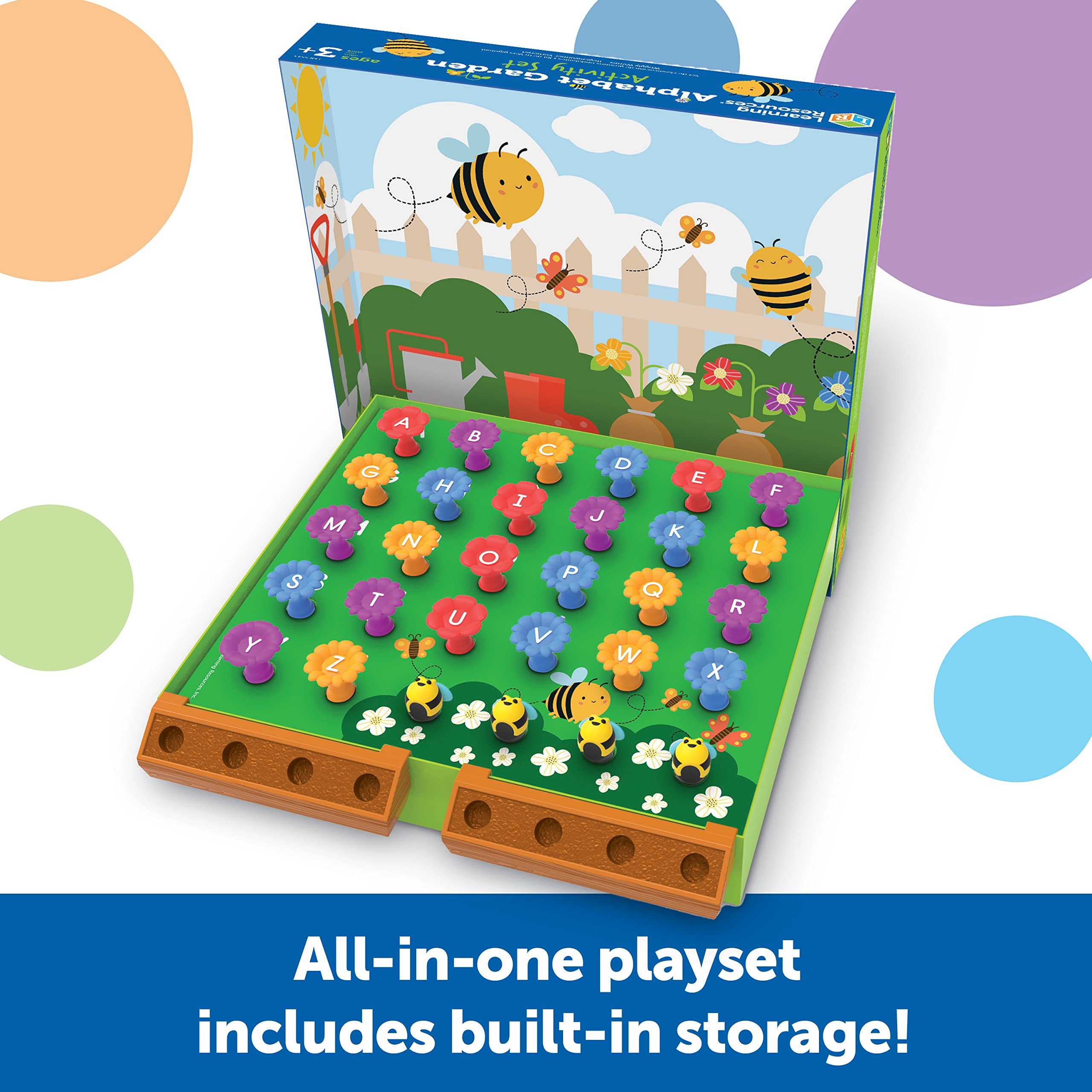 Alphabet Garden Activity Set - Preschool Learning Toys for Toddlers Age 3+ | Indoor Educational Games