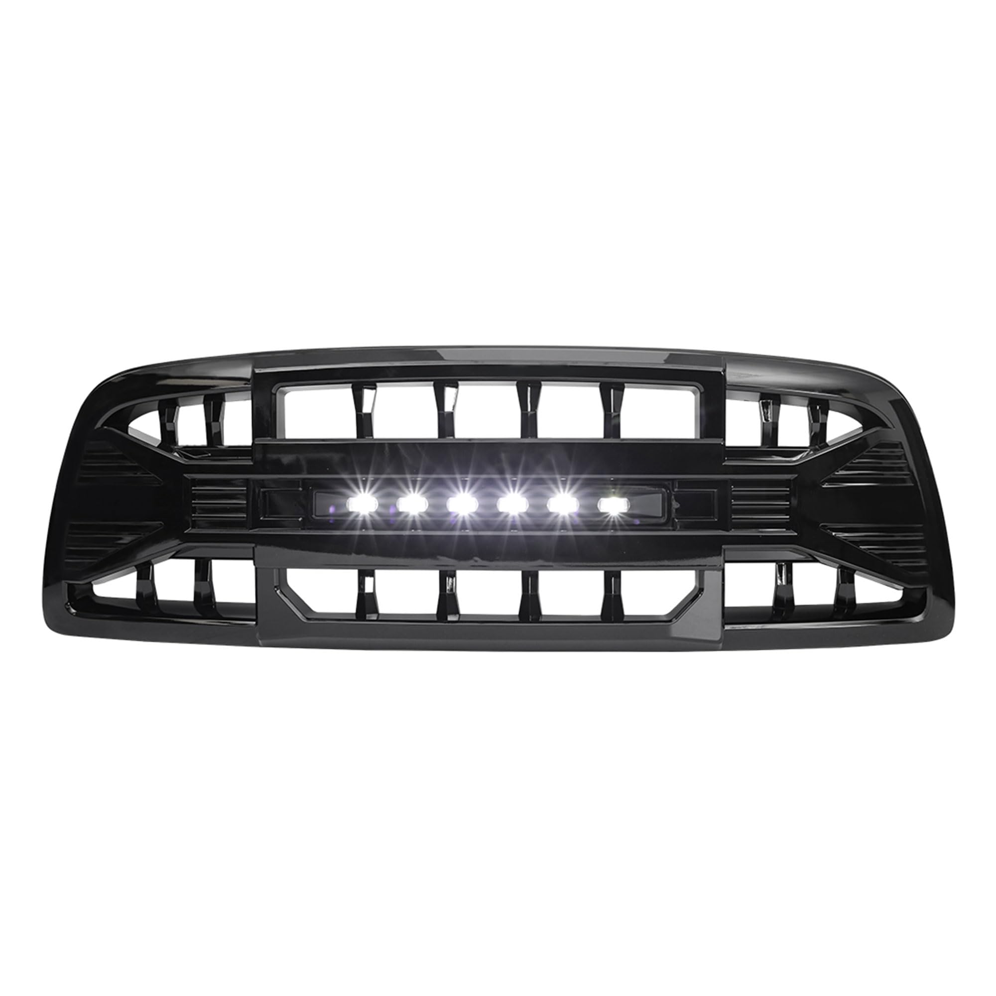 2009-2012 Dodge Ram 1500 Off-Road Grille with LED Lights | Glossy Black Armor Grille Replacement | Enhanced Front End Protection for Truck Enthusiasts | Perfect for Off-Roading, Truck Shows & Daily Driving
