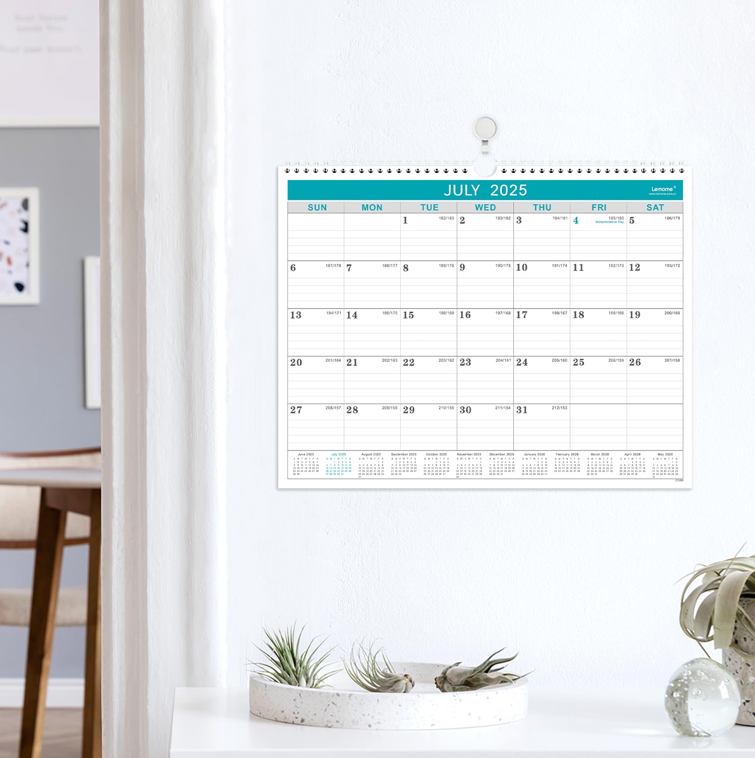 2025-2026 18-Month Wall Calendar | July 2025 to December 2026 | Large 11.5