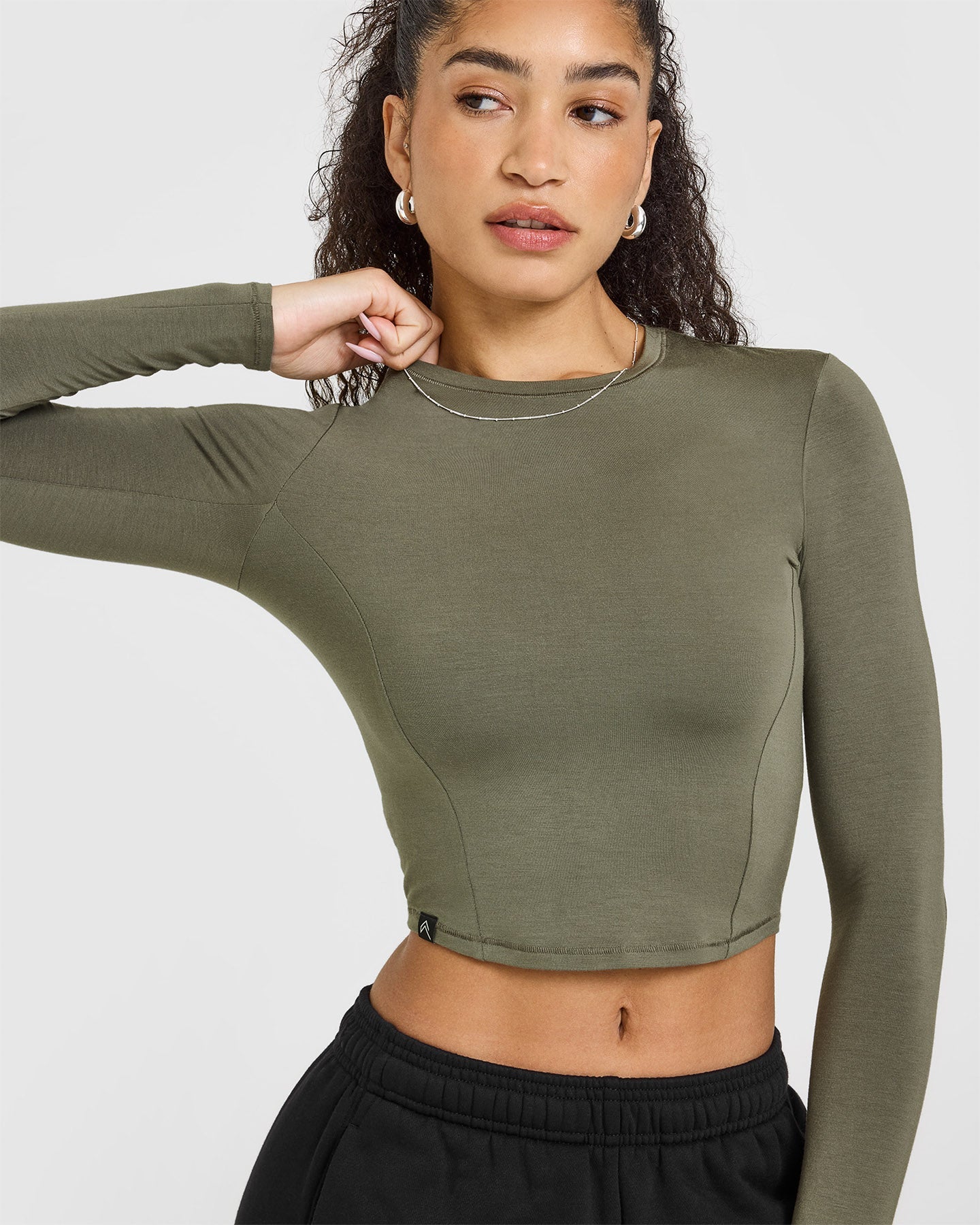 Mellow™ Soft Mid Long Sleeve Top for Women - Alpine Green | Comfortable Stretch Casual Shirt | Perfect for Work, Travel & Everyday Wear