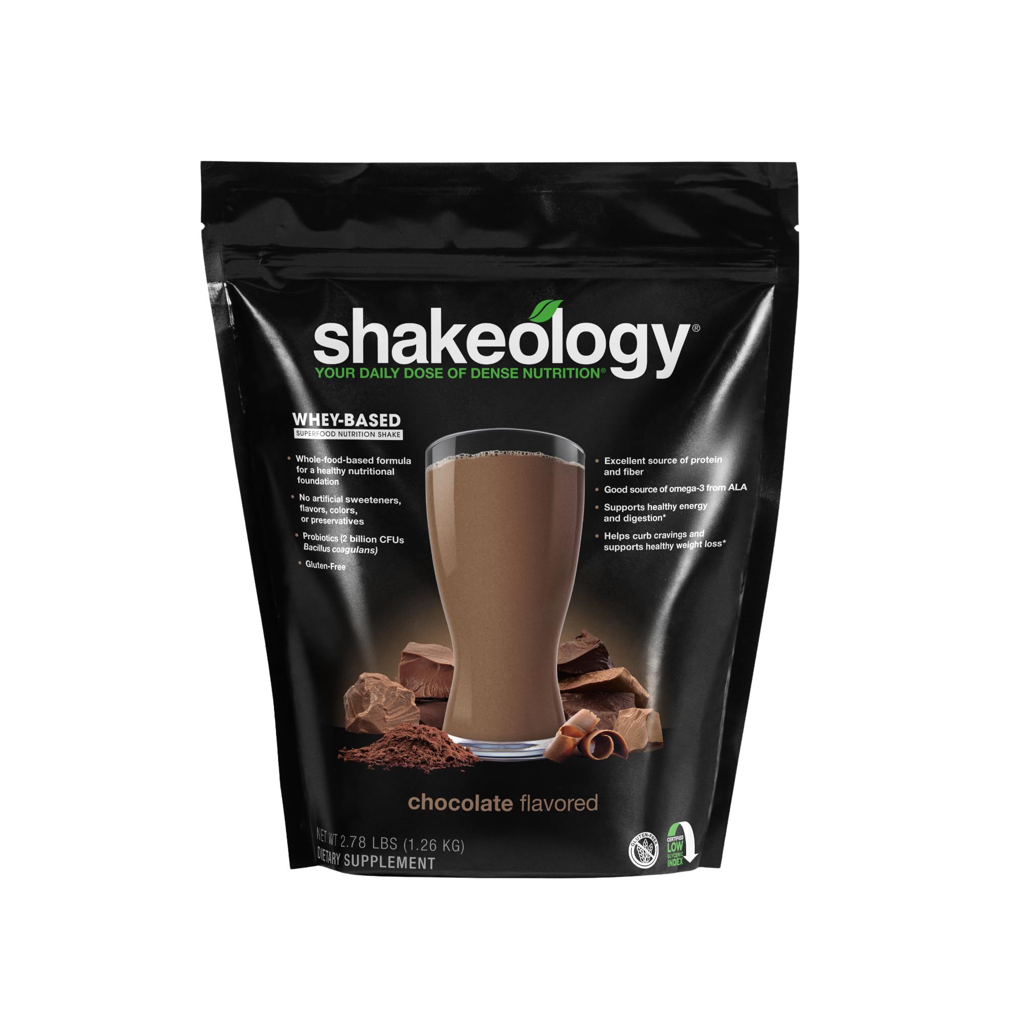 Shakeology Whey Protein Powder Blend - Gluten Free Superfood Protein Shake with Vitamins & Minerals for Weight Loss & Muscle Support - Chocolate Flavor (30 Servings) | Post-Workout Recovery & Healthy Breakfast Meal Replacement