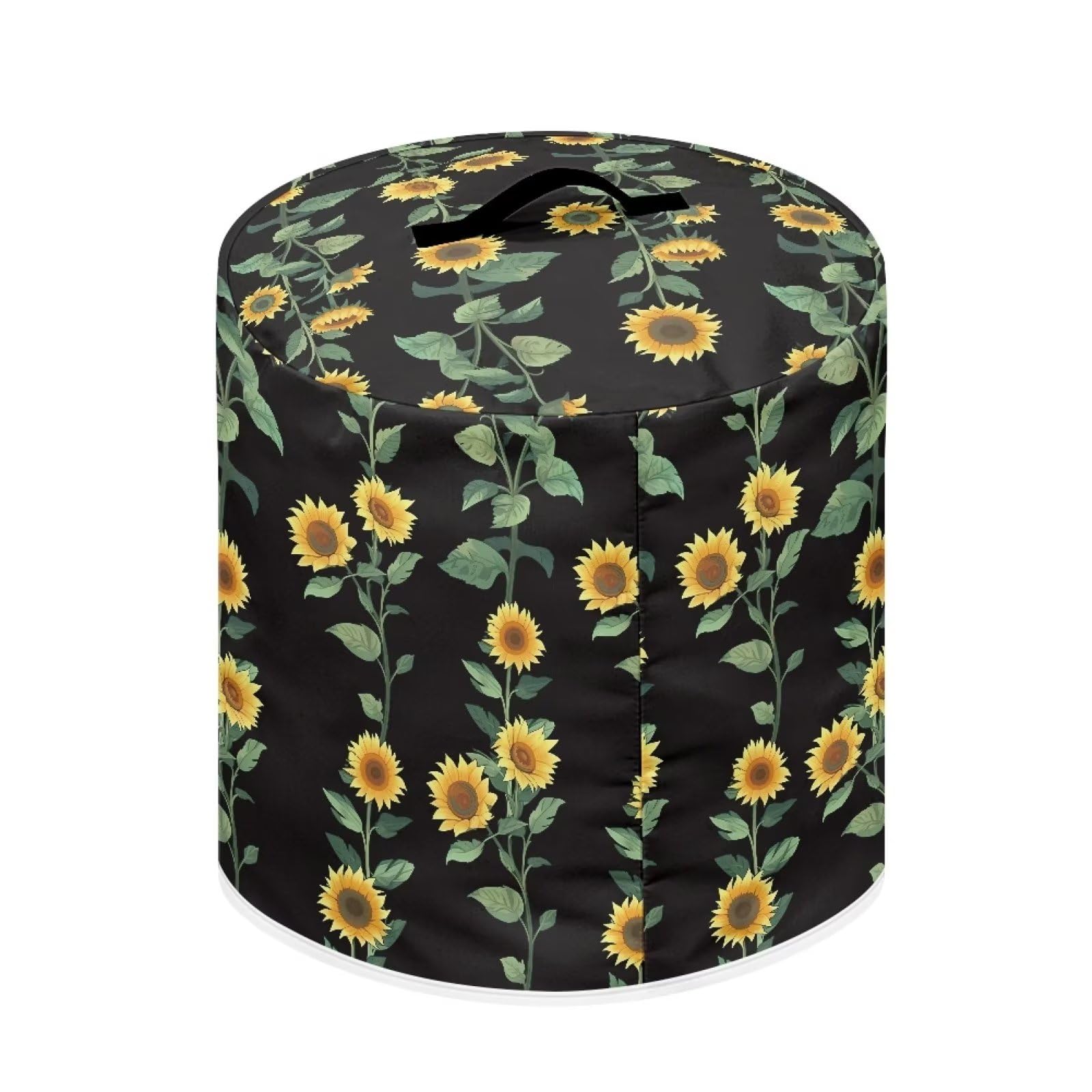 Instant Pot Accessories Dust Cover - 3 Quart Pressure Cooker, Air Fryer & Rice Cooker Protector with Storage Pockets | Sunflower Vine Design | Perfect for Kitchen Appliance Protection & Organization
