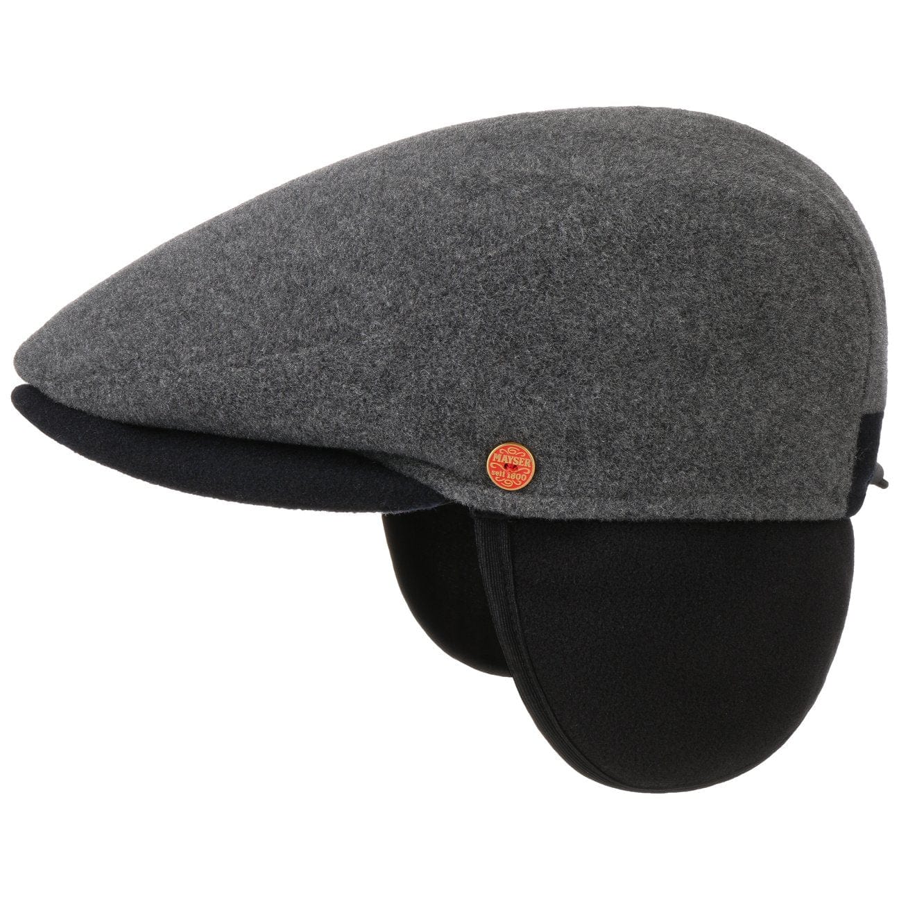 Stylish Mayser Felix Earflaps Flat Cap for Men & Women - Warm Winter Hat with Ear Protection - Perfect for Outdoor Activities, Skiing, and Cold Weather Fashion