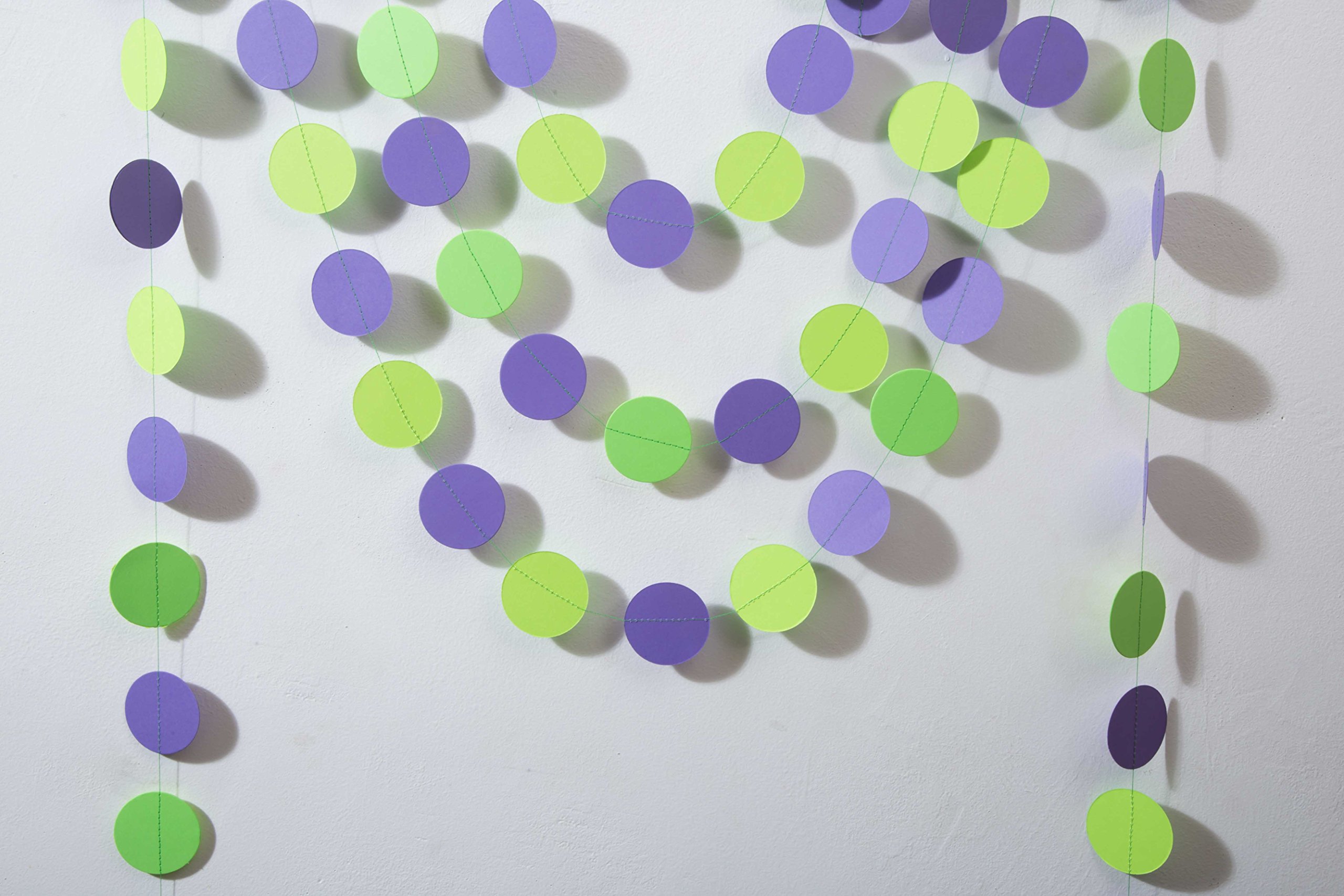Elegant Purple and Green Wedding Garland - Stunning Floral Decor for Weddings, Bridal Showers & Party Decorations | Perfect for Aisle, Arch & Table Centerpieces