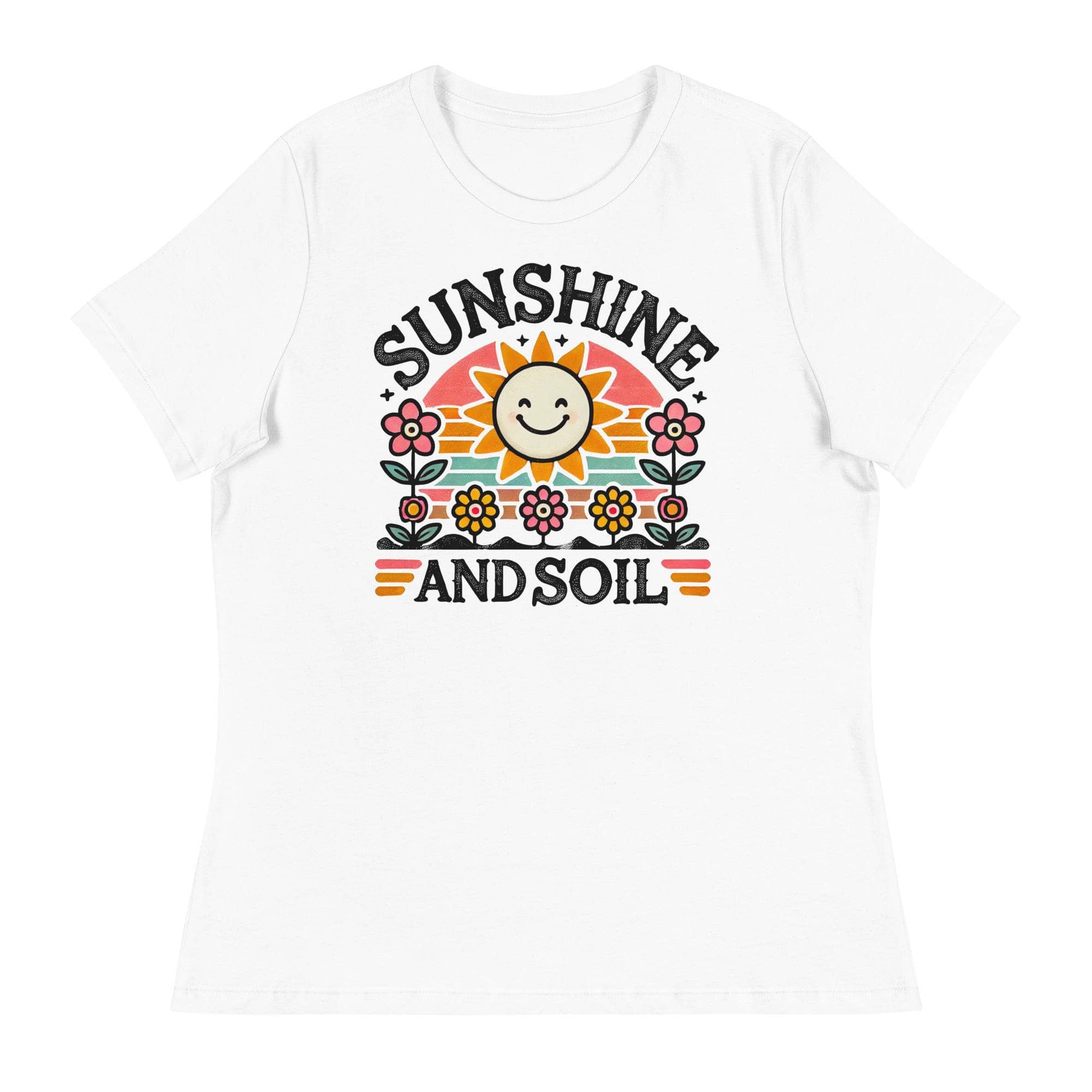 Sunshine and Soil Graphic T-Shirt - Comfortable Cotton Tee for Men & Women - Perfect for Outdoor Adventures, Gardening, and Casual Wear