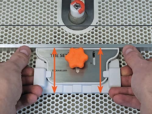 Techniglass G2 Straight Edge Guide Set - Compatible with Grinder 2 & Grinder 3 - Perfect for Glass Cutting, Stained Glass Projects & DIY Crafting