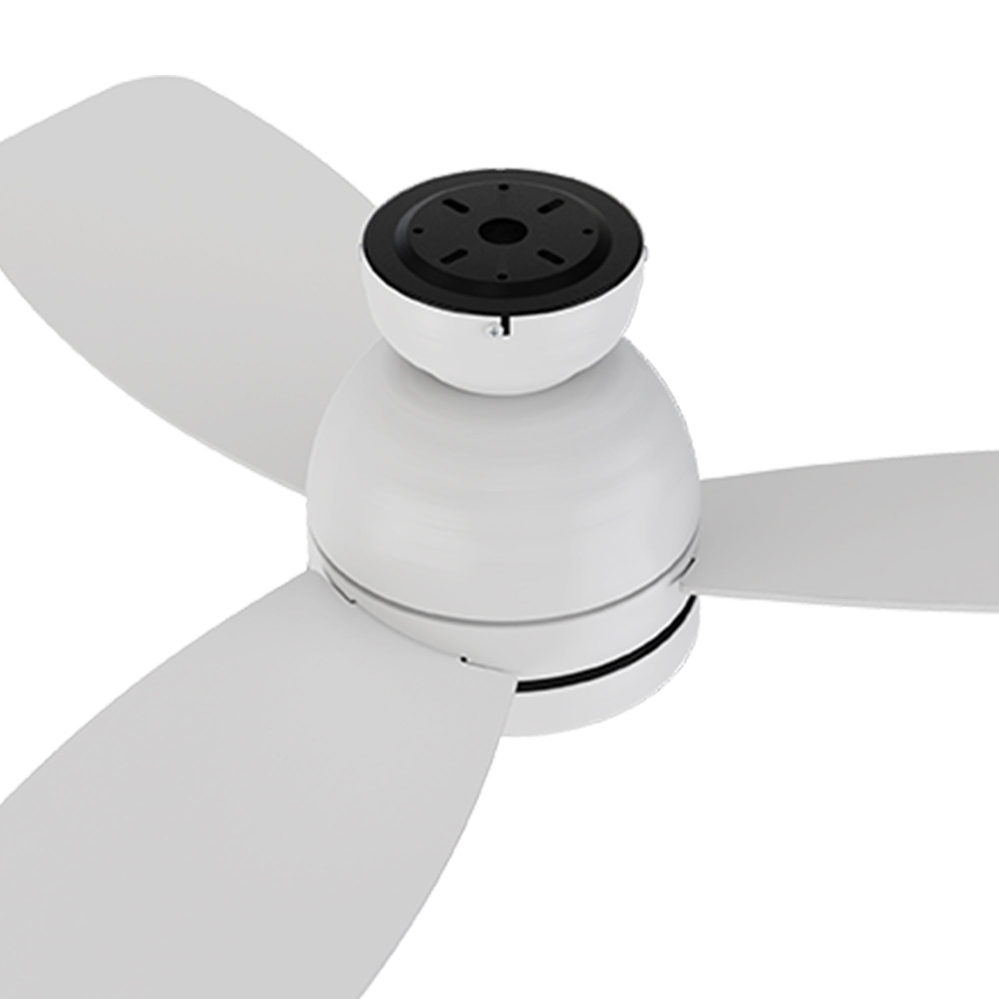 Thibault 44 Inch Flush Mount Ceiling Fan with LED Light and Remote Control - Perfect for Bedroom, Living Room & Office Spaces