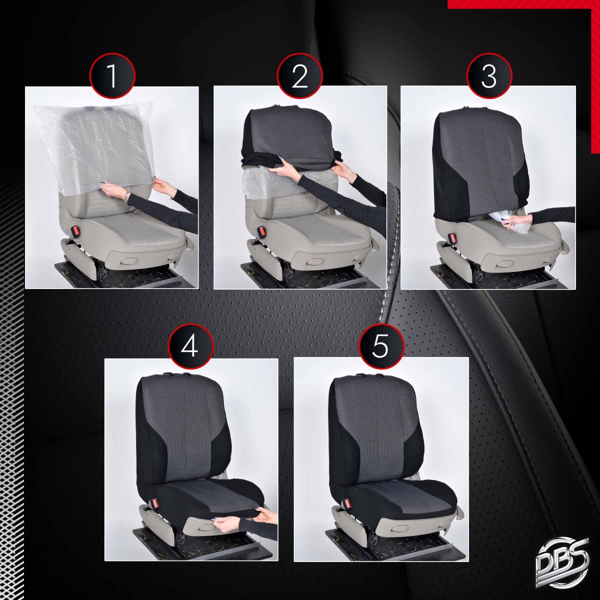Premium Custom Car Seat Covers - Luxury Fit & Quick Installation - Airbag & ISOFIX Compatible - Perfect for SUVs, Sedans & Family Vehicles