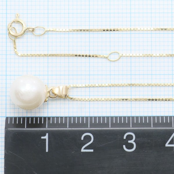 18K Yellow Gold Pearl Necklace for Women - Elegant Luxury Jewelry Gift for Birthday, Anniversary & Wedding (Perfect for Formal Events & Special Occasions)