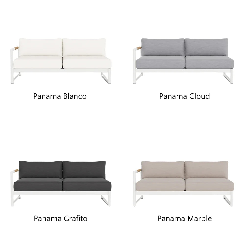 Breeze XL Outdoor 2-Seat Patio Sofa with Left Armrest - Perfect for Backyard, Garden, and Poolside Relaxation