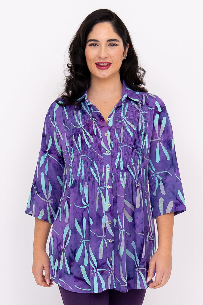 Cindy Women's 3/4 Sleeve Blouse - Stylish Casual Tops for Work & Everyday Wear | Waterloo Collection