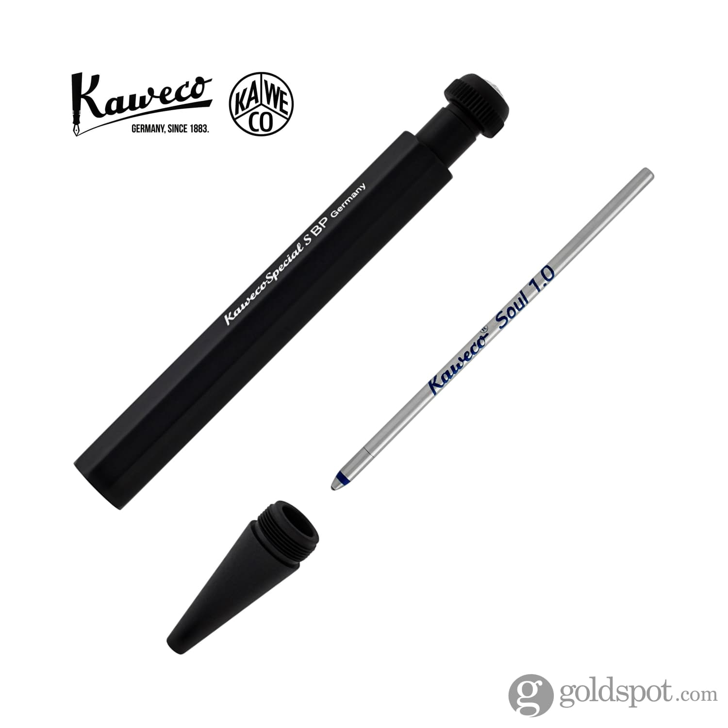 Kaweco Special Mini Ballpoint Pen - Matte Black Finish | Compact Pocket-Sized Writing Tool for Everyday Carry, Note Taking & Travel Journaling