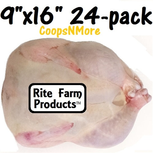 24-Pack 9x16 Poultry Shrink Bags for Chicken, Turkey & Meat – Freezer Safe Vacuum Sealer Bags – Perfect for Meal Prep, Sous Vide & Long-Term Food Storage
