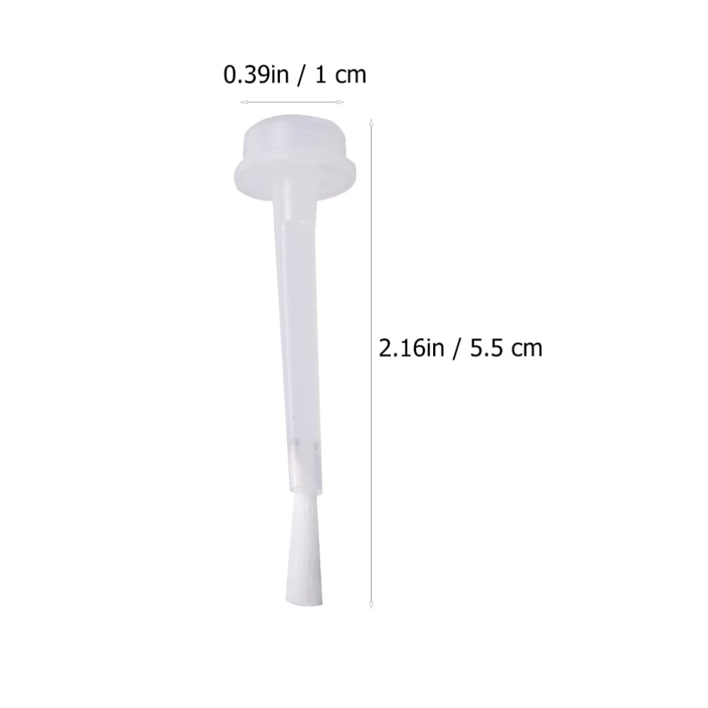 **50pcs Professional Nail Polish Replacement Brushes - Disposable Manicure Tools for Dip Liquids & Flash White - Perfect for Salon, Home DIY & Nail Art**