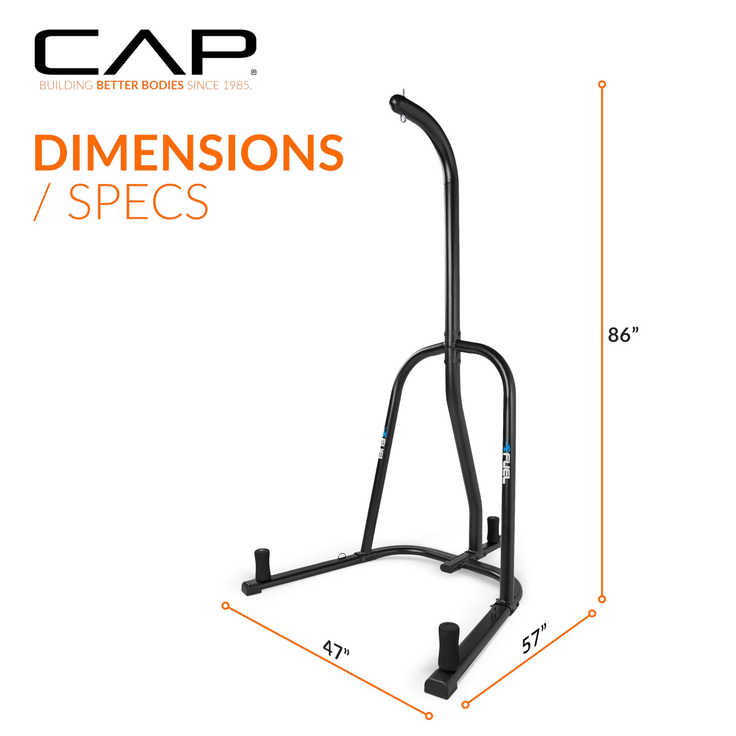 Fuel Pureformance Heavy Bag Stand - Adjustable Height & Multiple Mounting Options for Boxing, MMA, and Home Gym Training