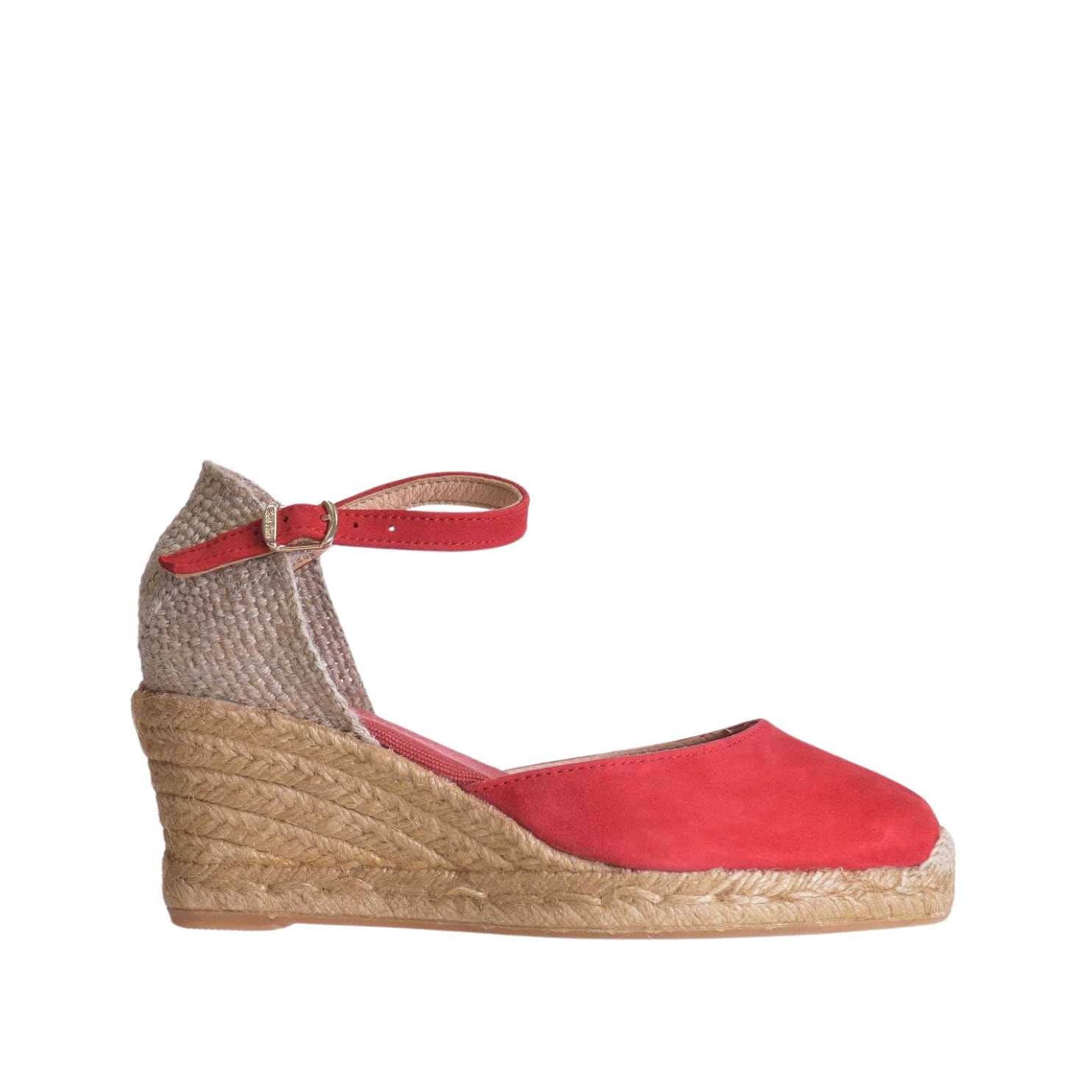 Lloret 5 Women's Suede Leather Wedge Espadrilles - Comfortable Casual Shoes for Summer Outings & Beach Vacations