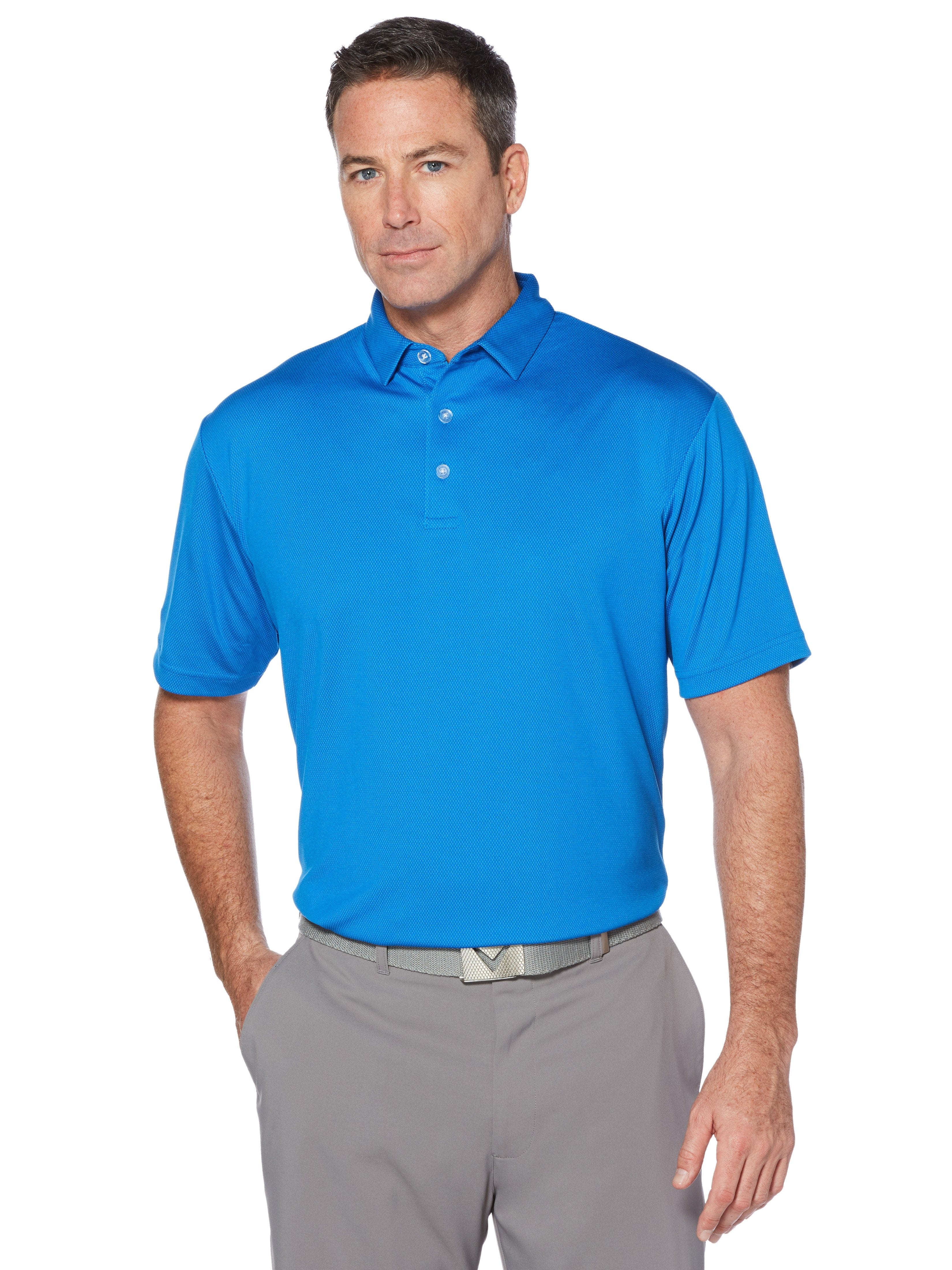 Men's Cooling Birdseye Polo Shirt - Breathable & Moisture-Wicking Golf & Casual Wear for Summer
