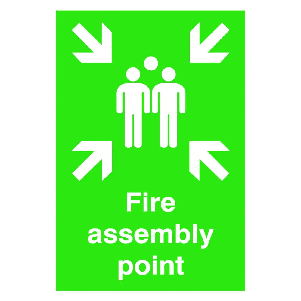 Fire Exit & Emergency Safety Signs - OSHA Compliant for Buildings, Offices & Public Spaces - Enhance Workplace & Public Safety