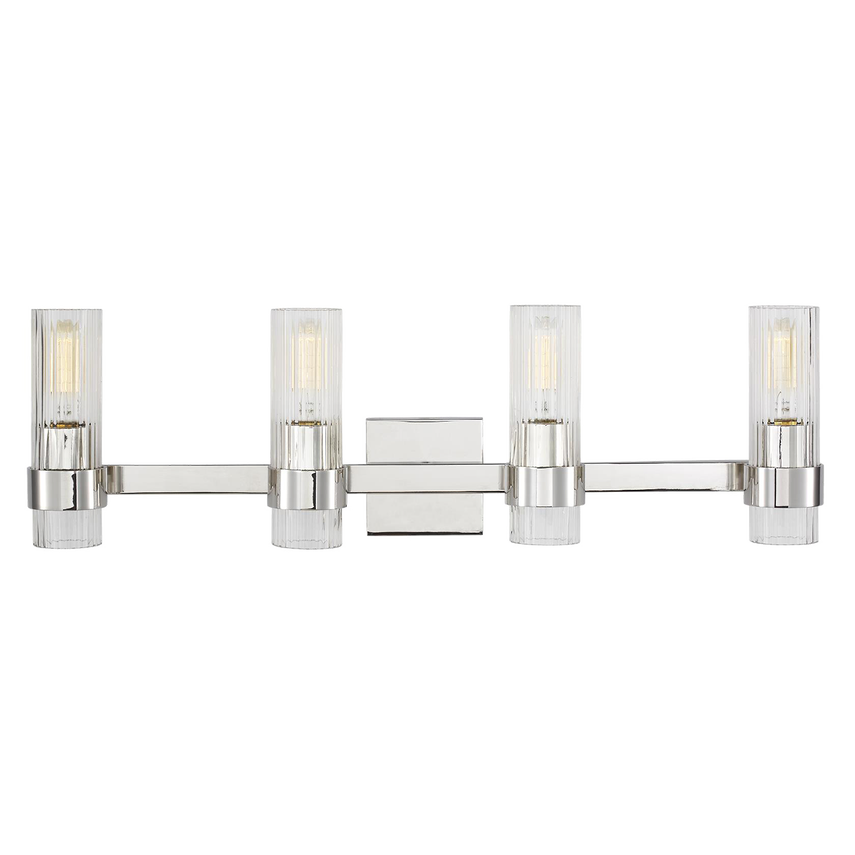 Eleanor Fluted Vanity with Mirror - Modern Bathroom Vanity Set with Storage Drawers & Soft Closing Doors for Bedroom, Bathroom or Dressing Room
