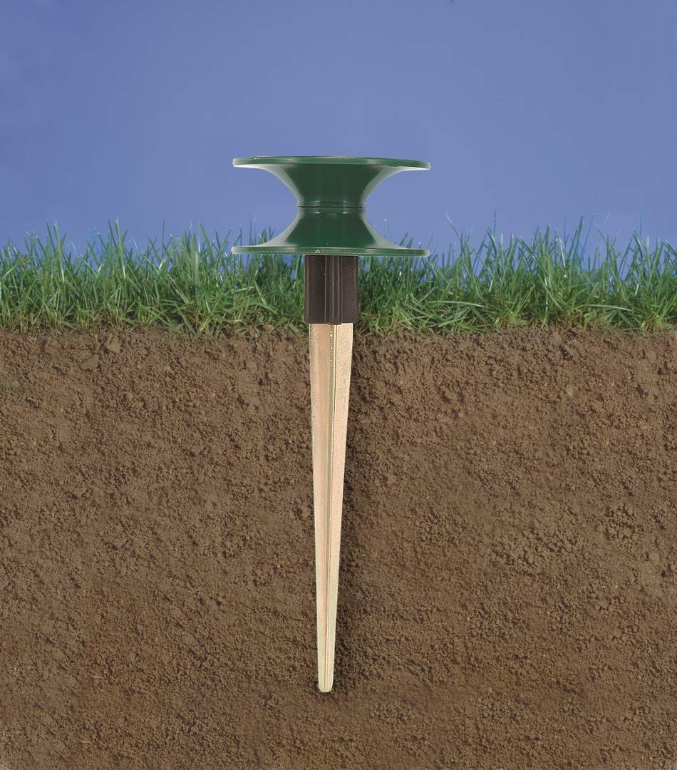 Orbit 10-Pack Heavy Duty Zinc Garden Hose Guides with Ground Spikes - Protect Plants & Lawn from Hose Damage - Perfect for Yard, Garden, and Landscaping Use
