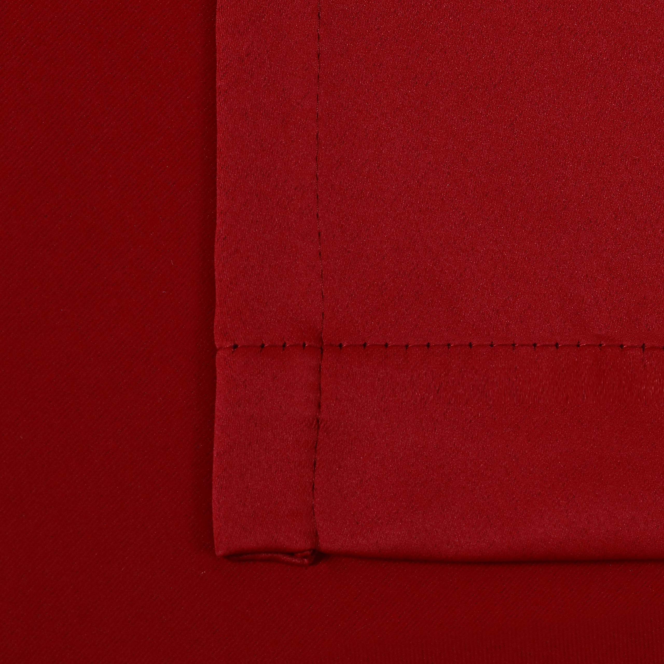 WONTEX Blackout Curtains for Bedroom & Living Room - Thermal Insulated Room Darkening Window Drapes with Grommet Top, 38 x 54 Inches, Red (2 Panels) - Perfect for Light Blocking, Noise Reduction & Energy Saving